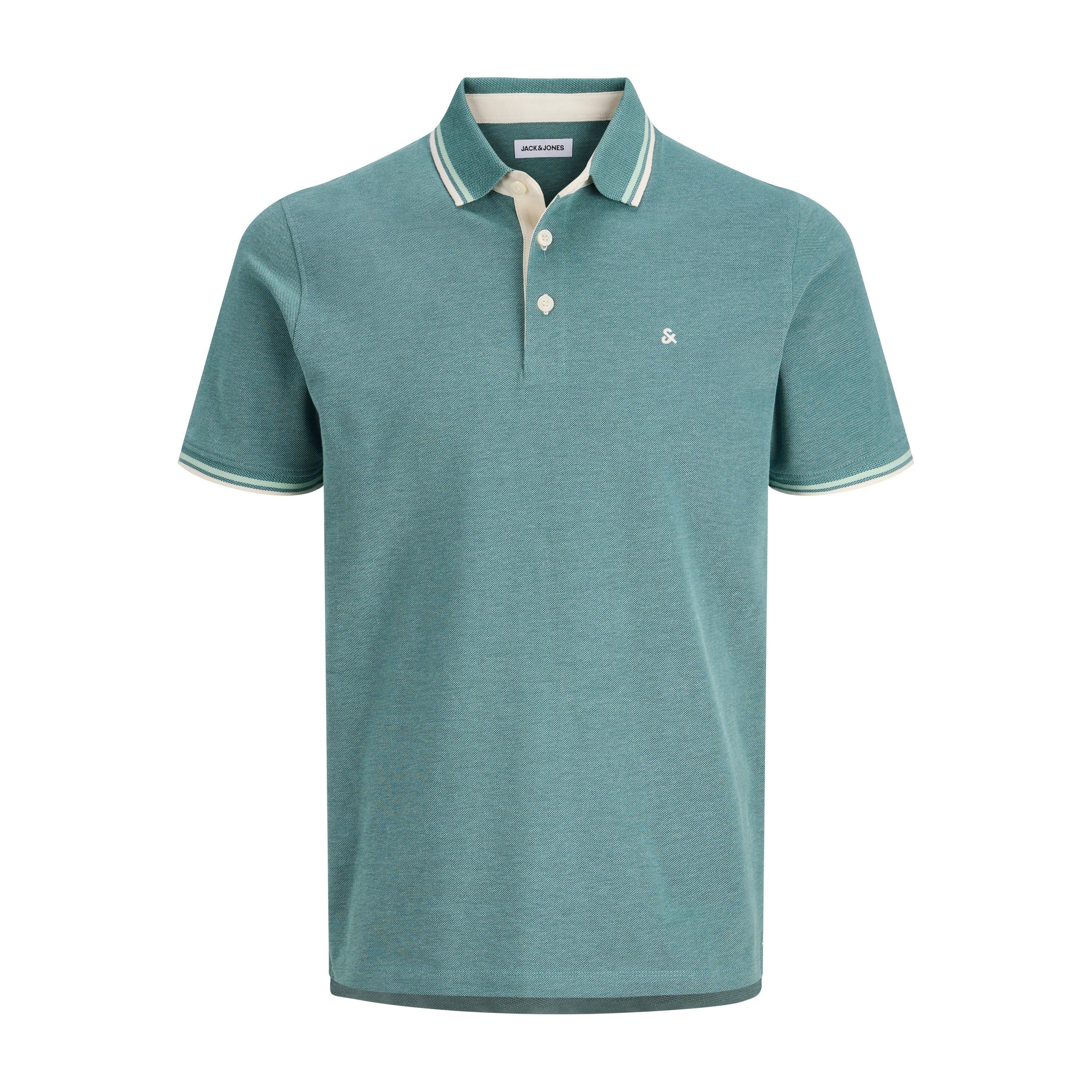Jack and Jones Paulos Tipped Pique Short Sleeve Polo Shirt | USC