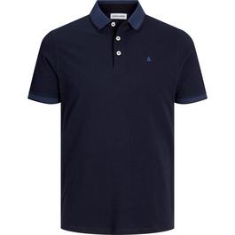 Jack and Jones Paulos Tipped Pique Short Sleeve Polo Shirt