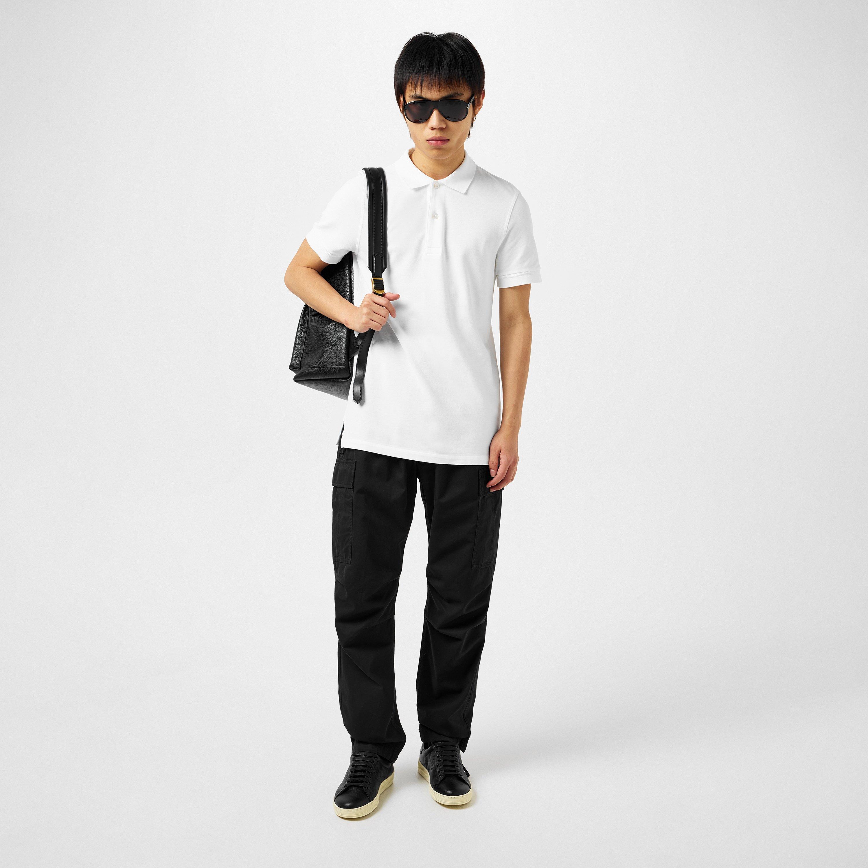 White AW002 - Tom Ford - Pique Polo Shirt - 6