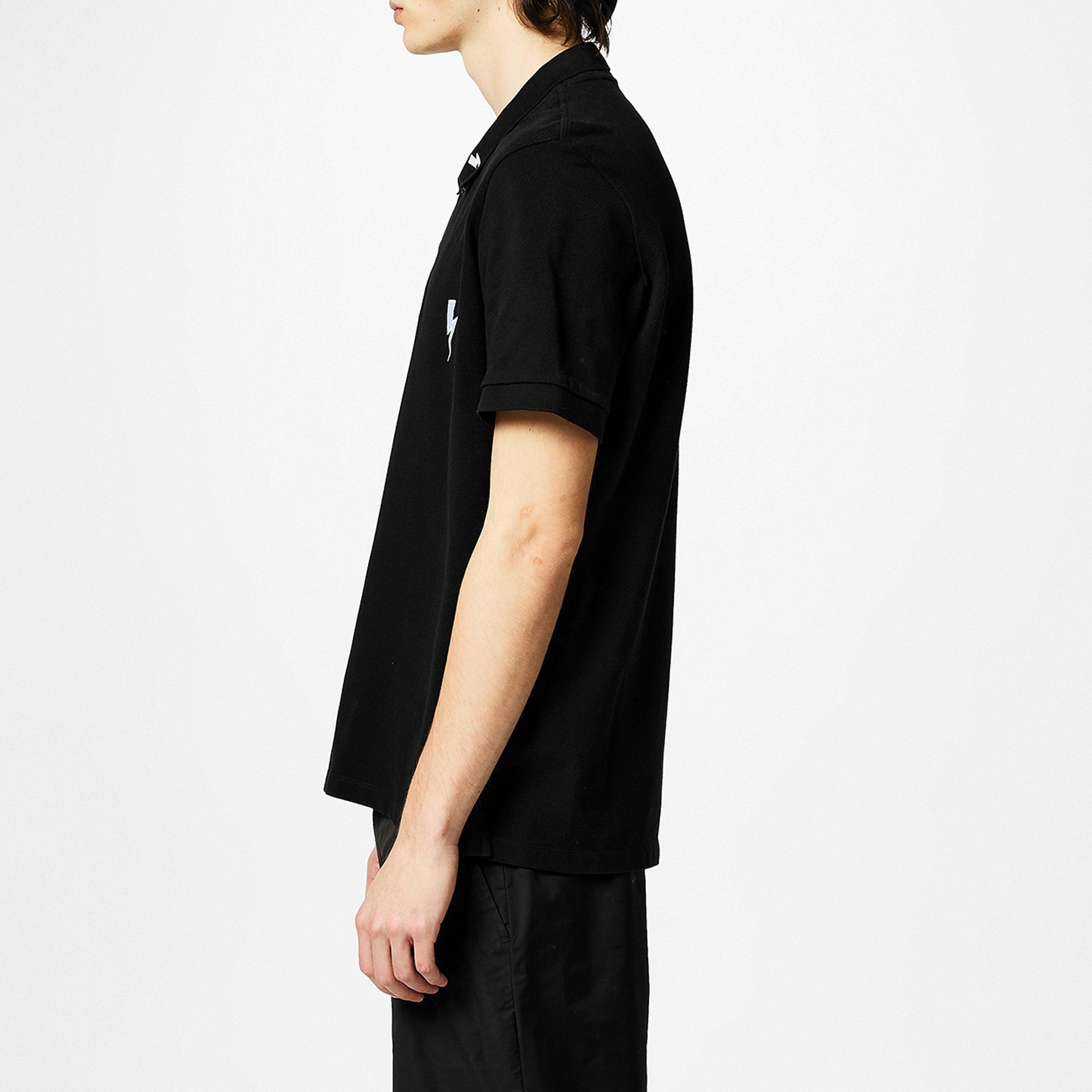 Black 524 - Neil Barrett - 3 Bolt Polo Shirt - 4