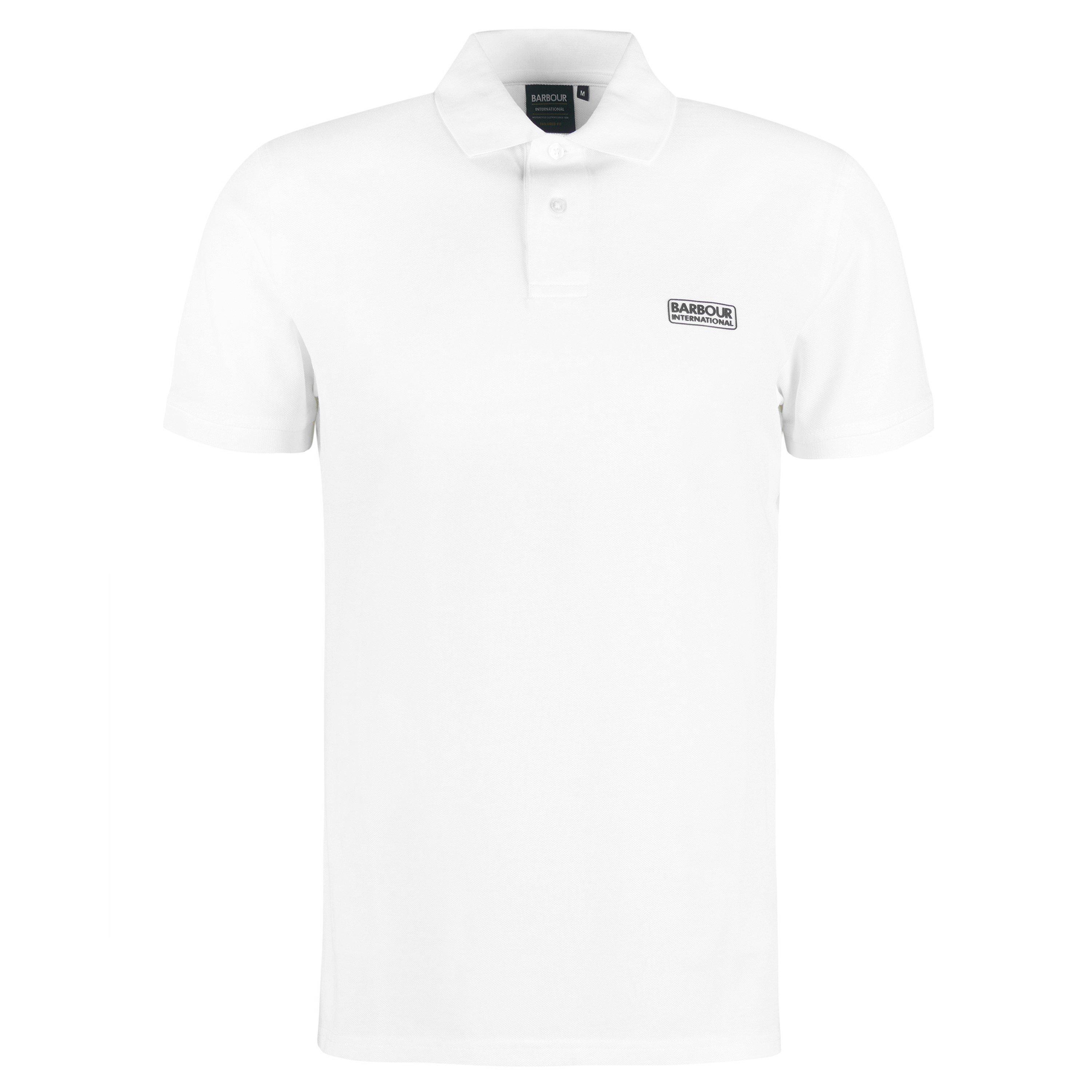 Barbour International Essential Polo Shirt - White WH13 - Size 2XL