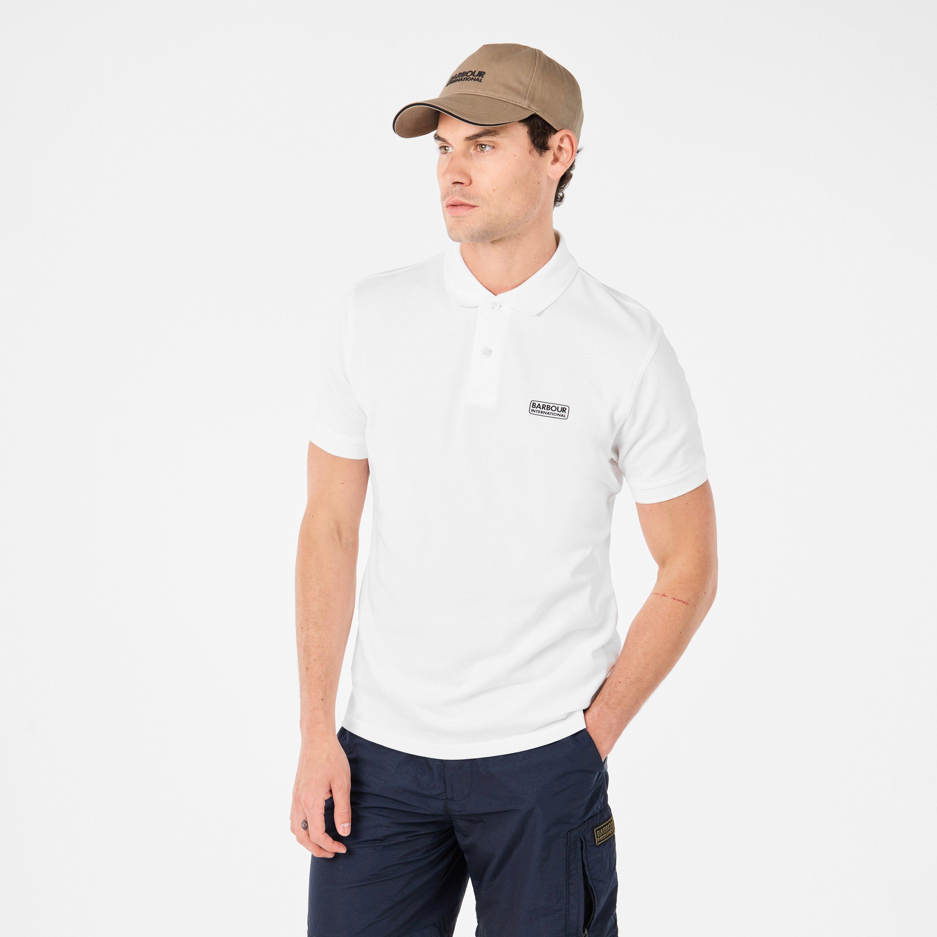 White WH13 - Barbour International - Essential Polo Shirt - 3