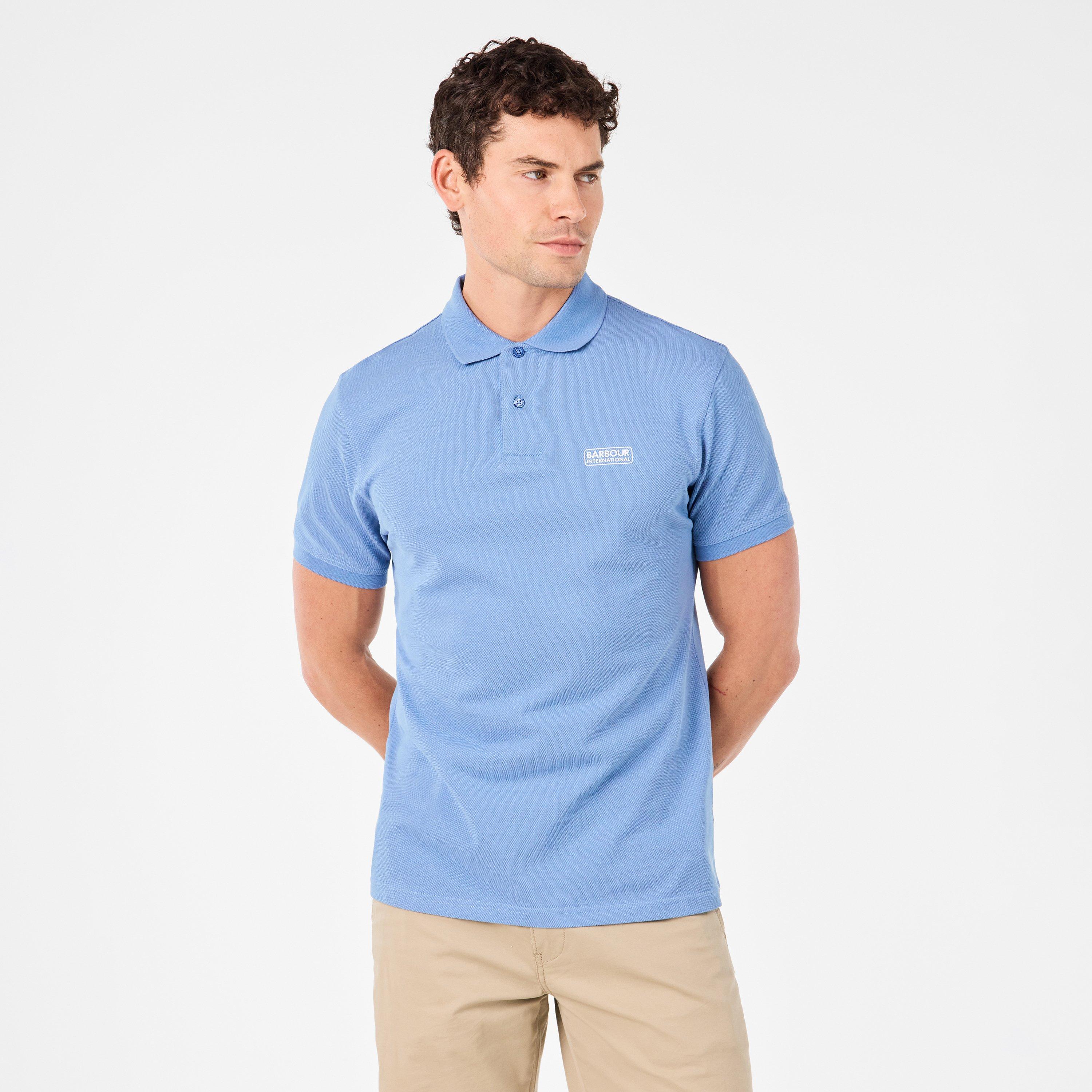 Manor Blue - Barbour International - Essential Polo Shirt - 3