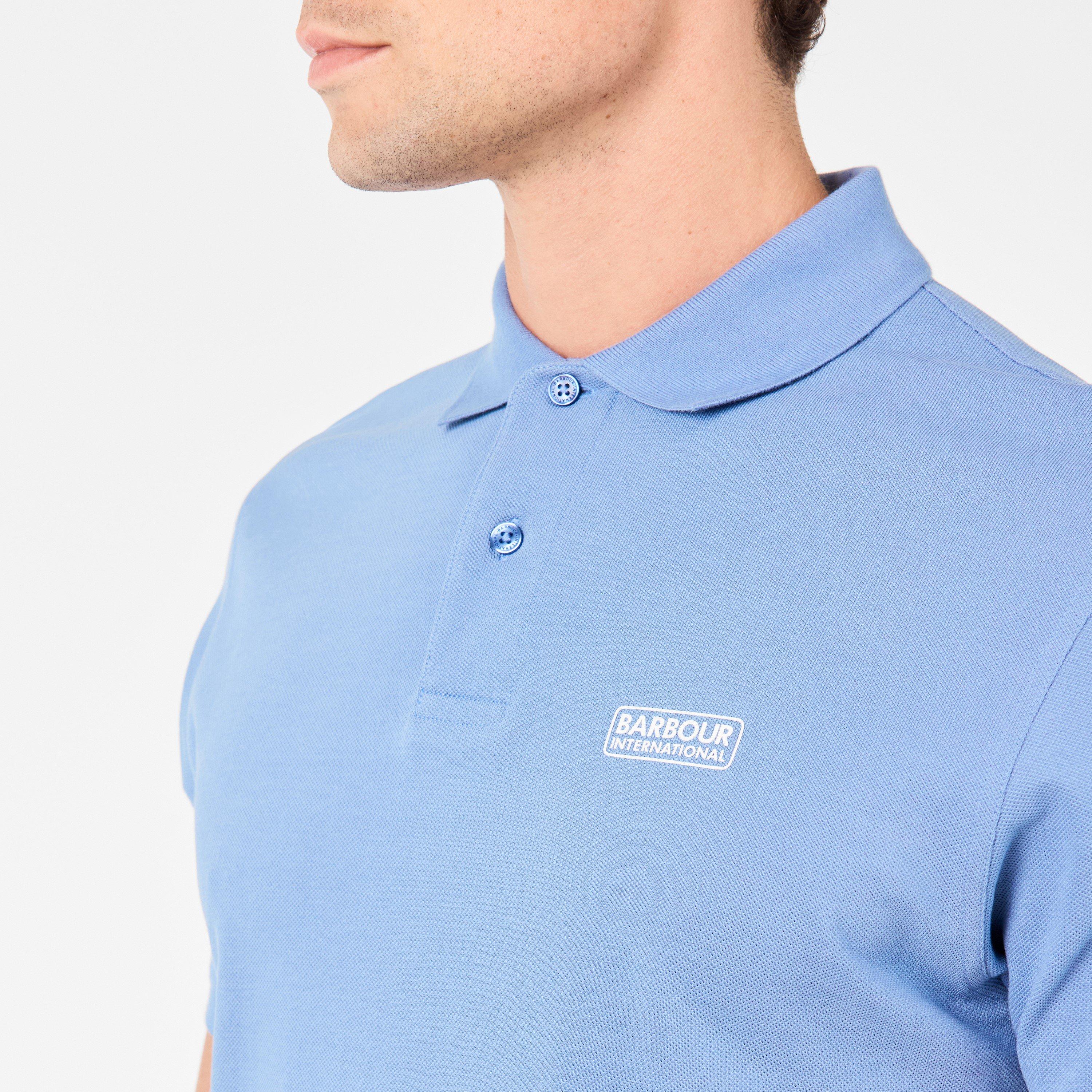Manor Blue - Barbour International - Essential Polo Shirt - 5