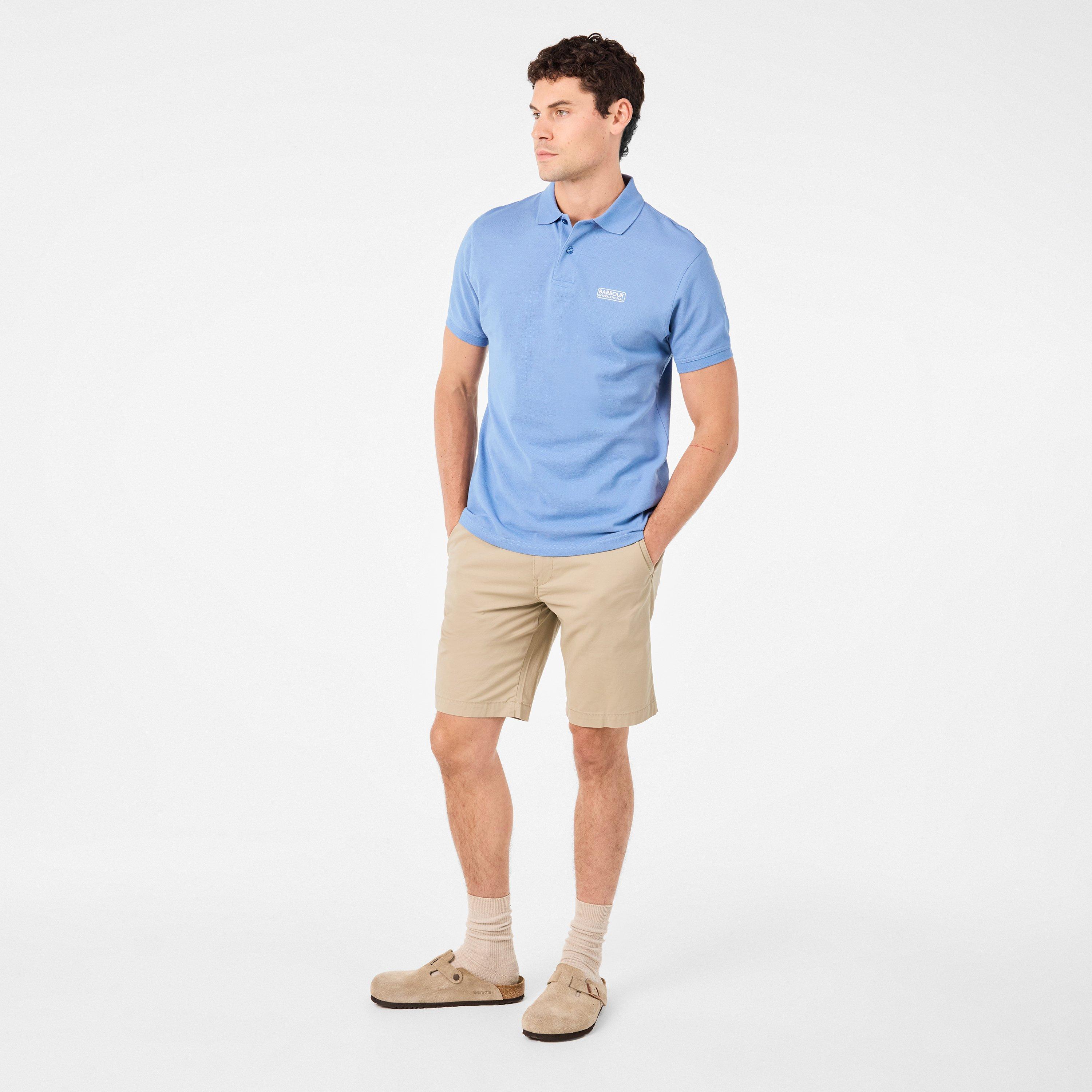Manor Blue - Barbour International - Essential Polo Shirt - 6