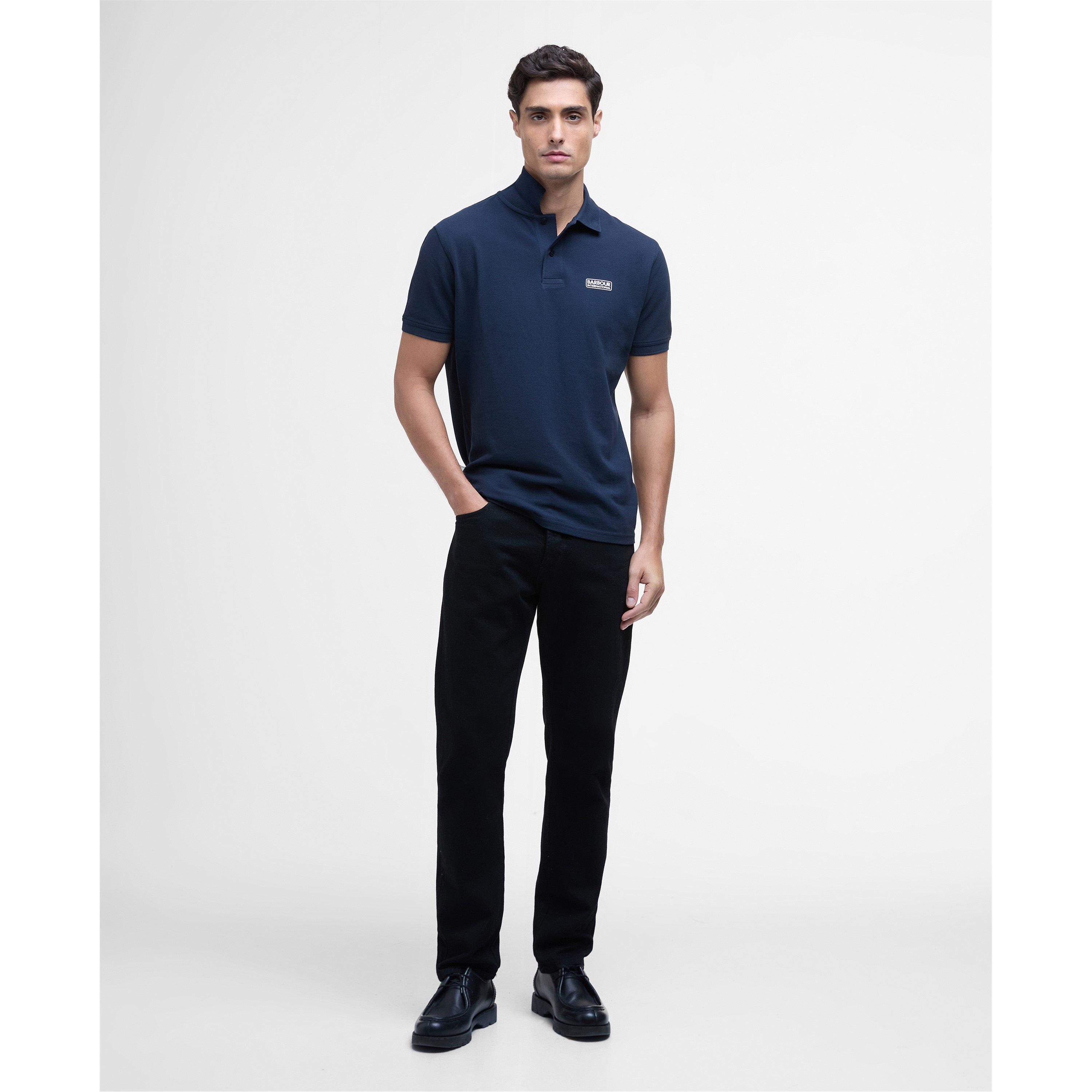 Navy NY39 - Barbour International - Essential Polo Shirt - 7