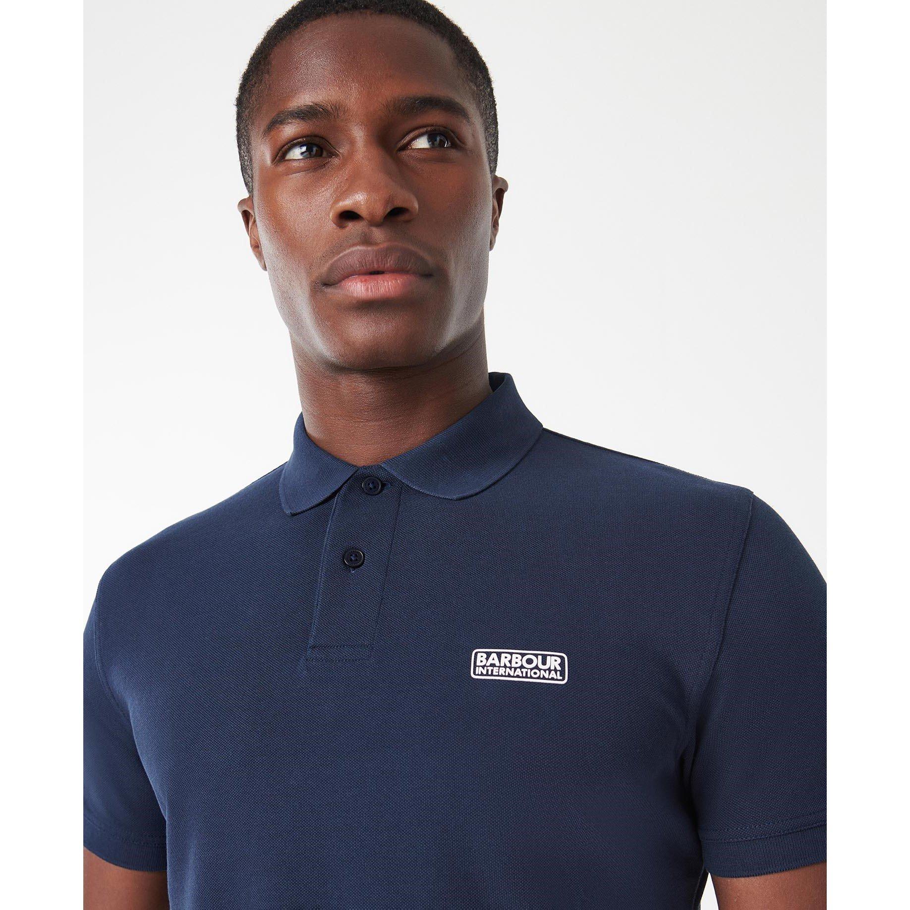 Navy NY39 - Barbour International - Essential Polo Shirt - 8