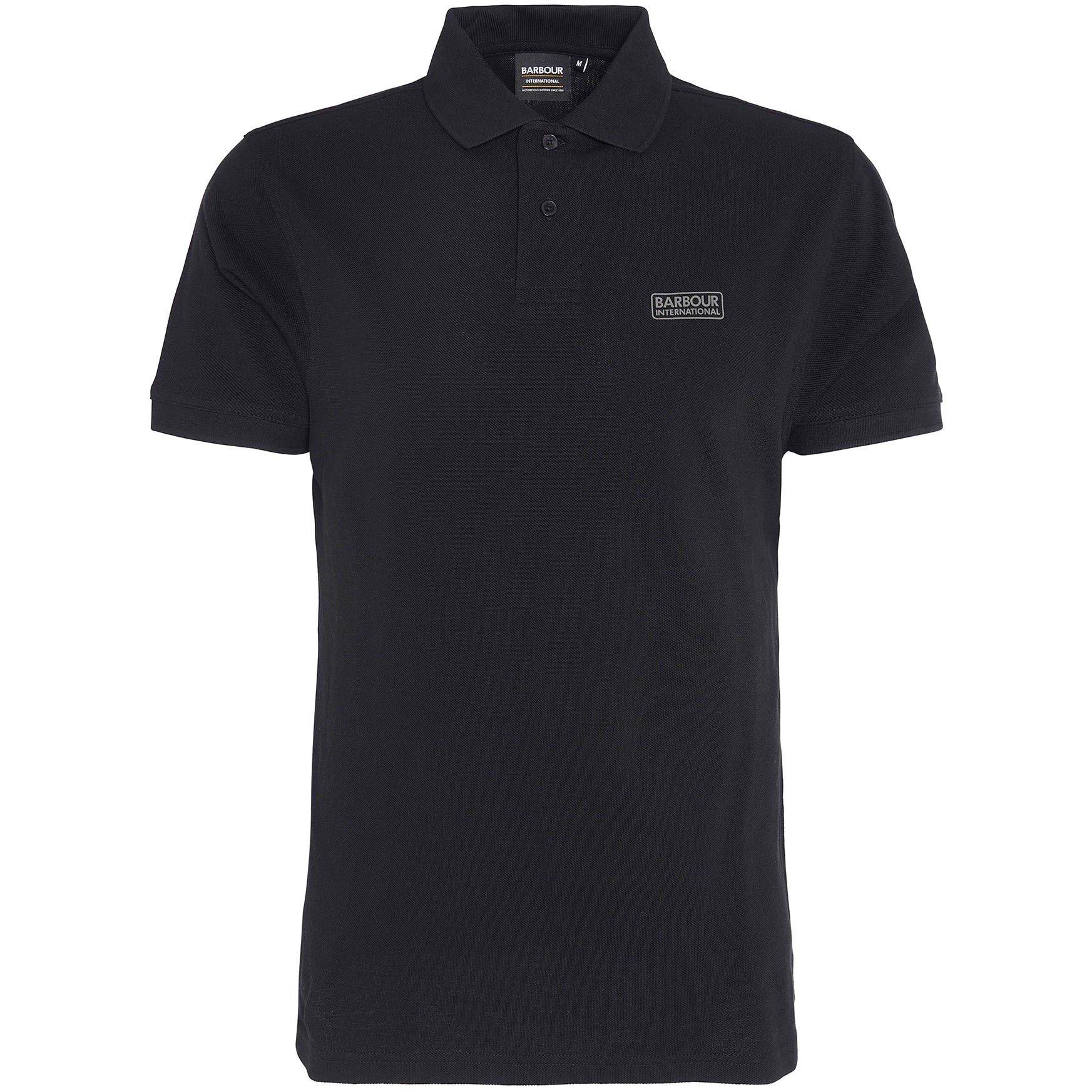 Barbour International Men's Black/Blk Bk71 Essential Polo Shirt - S