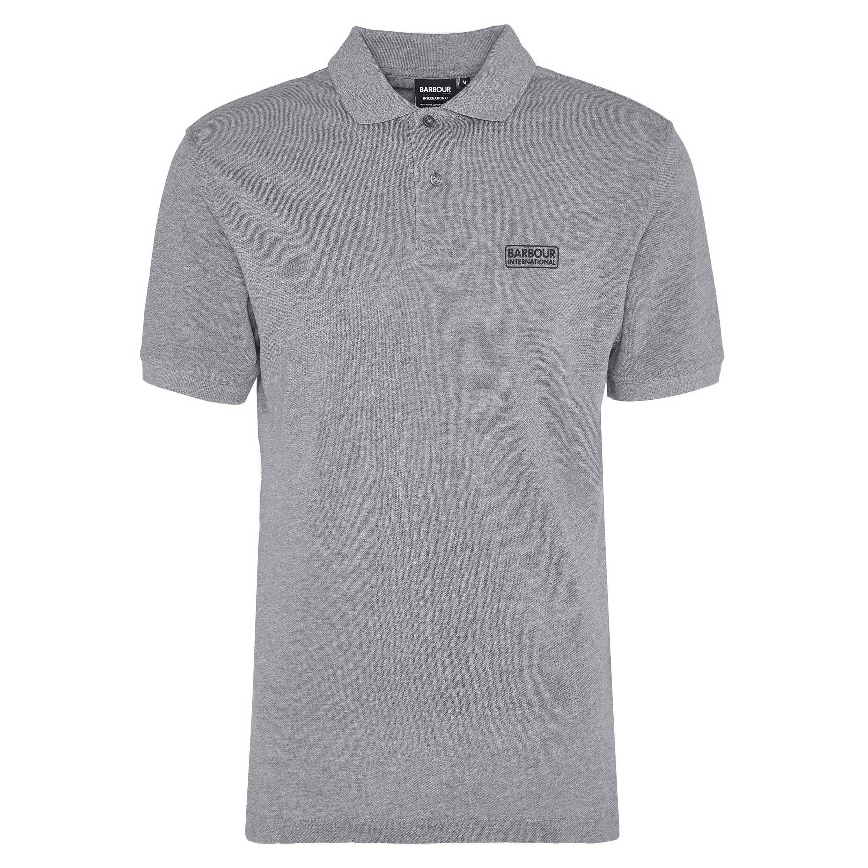 Grey GY74 - Barbour International - Essential Polo Shirt - 10