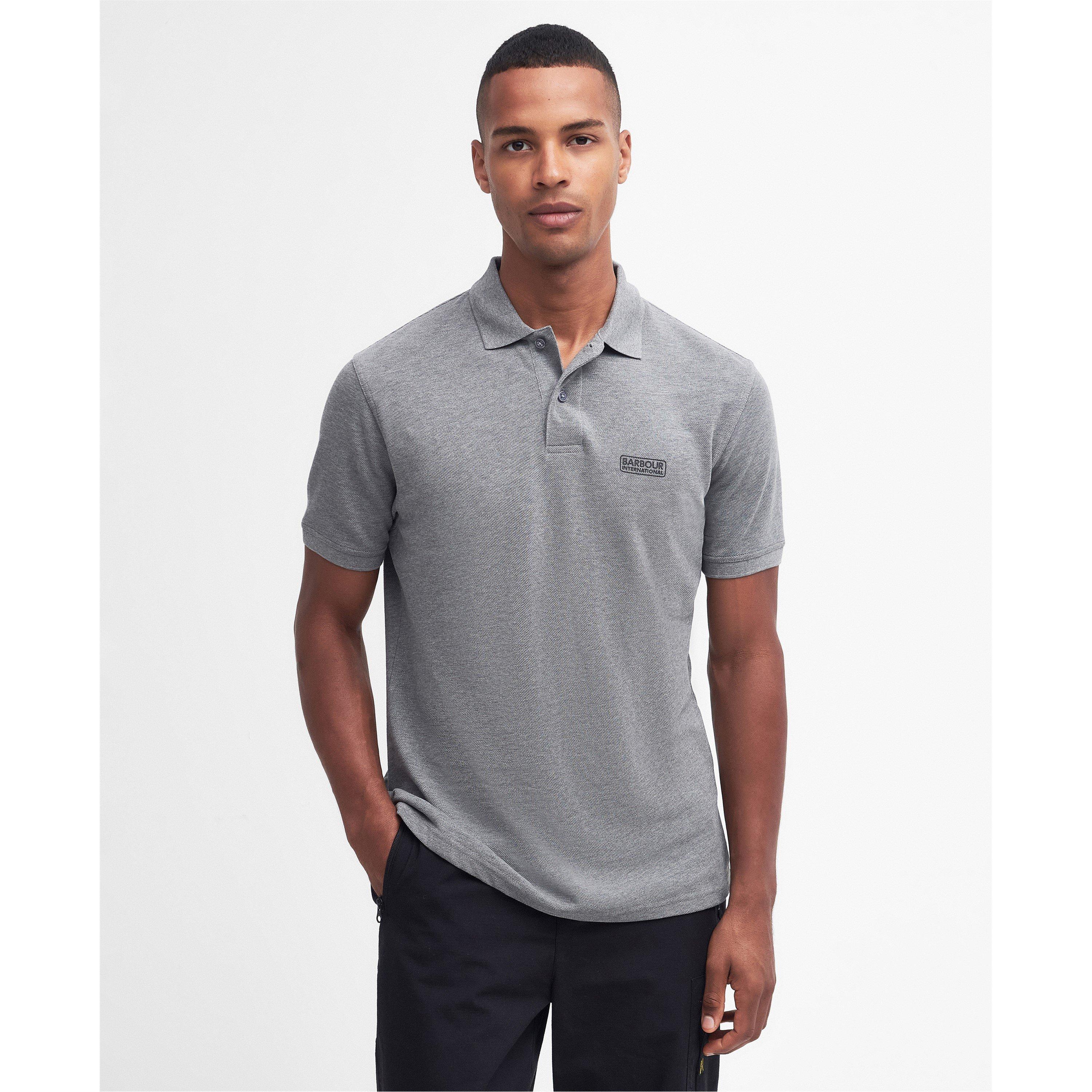 Grey GY74 - Barbour International - Essential Polo Shirt - 3
