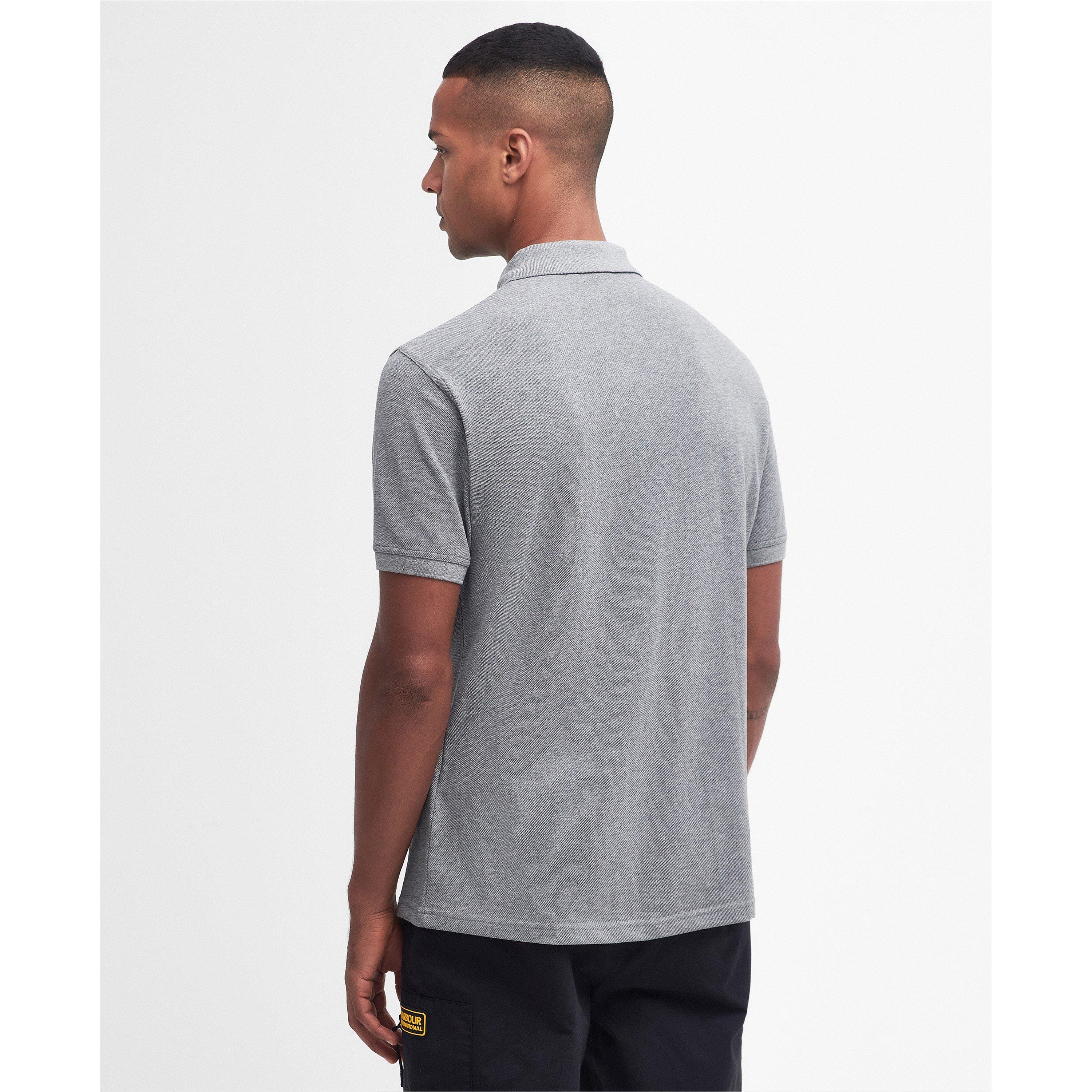 Grey GY74 - Barbour International - Essential Polo Shirt - 4