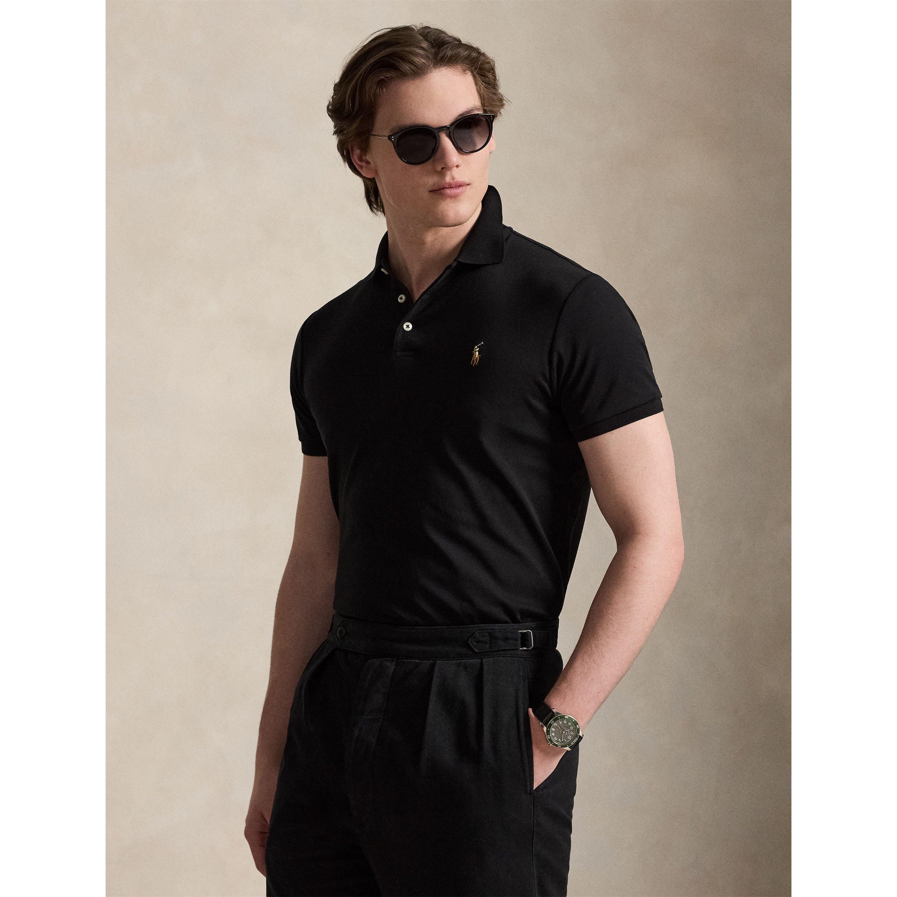 Polo Black - Polo Ralph Lauren - Mens Slim Fit Short Sleeve Polo Shirt - 3