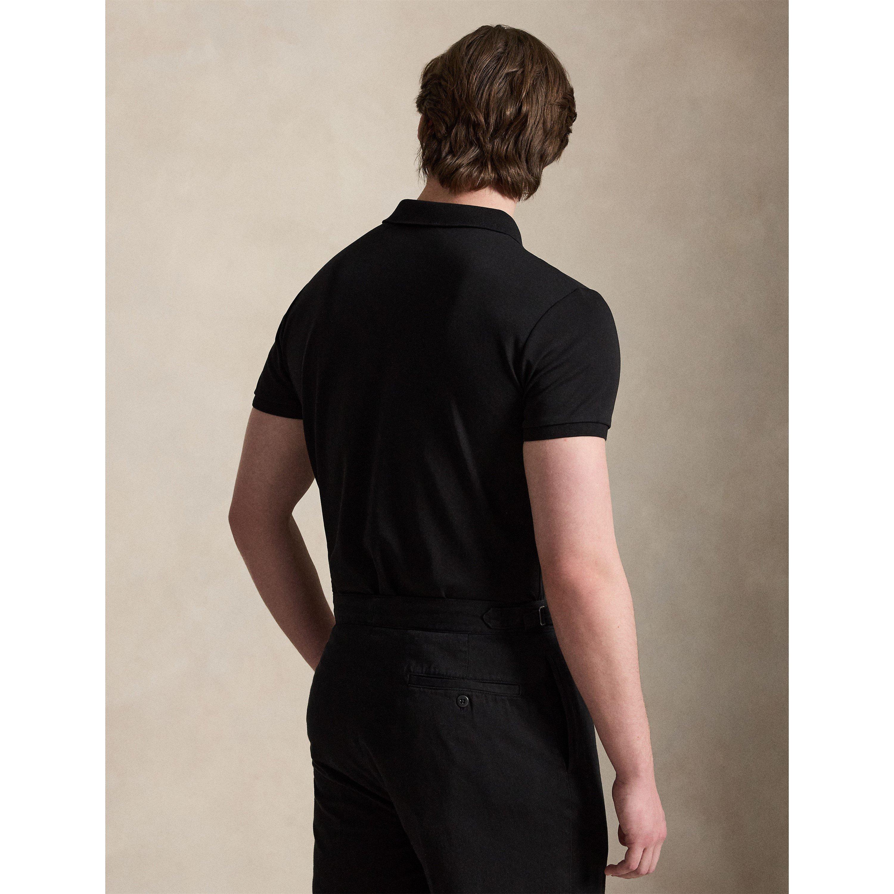 Polo Black - Polo Ralph Lauren - Mens Slim Fit Short Sleeve Polo Shirt - 4