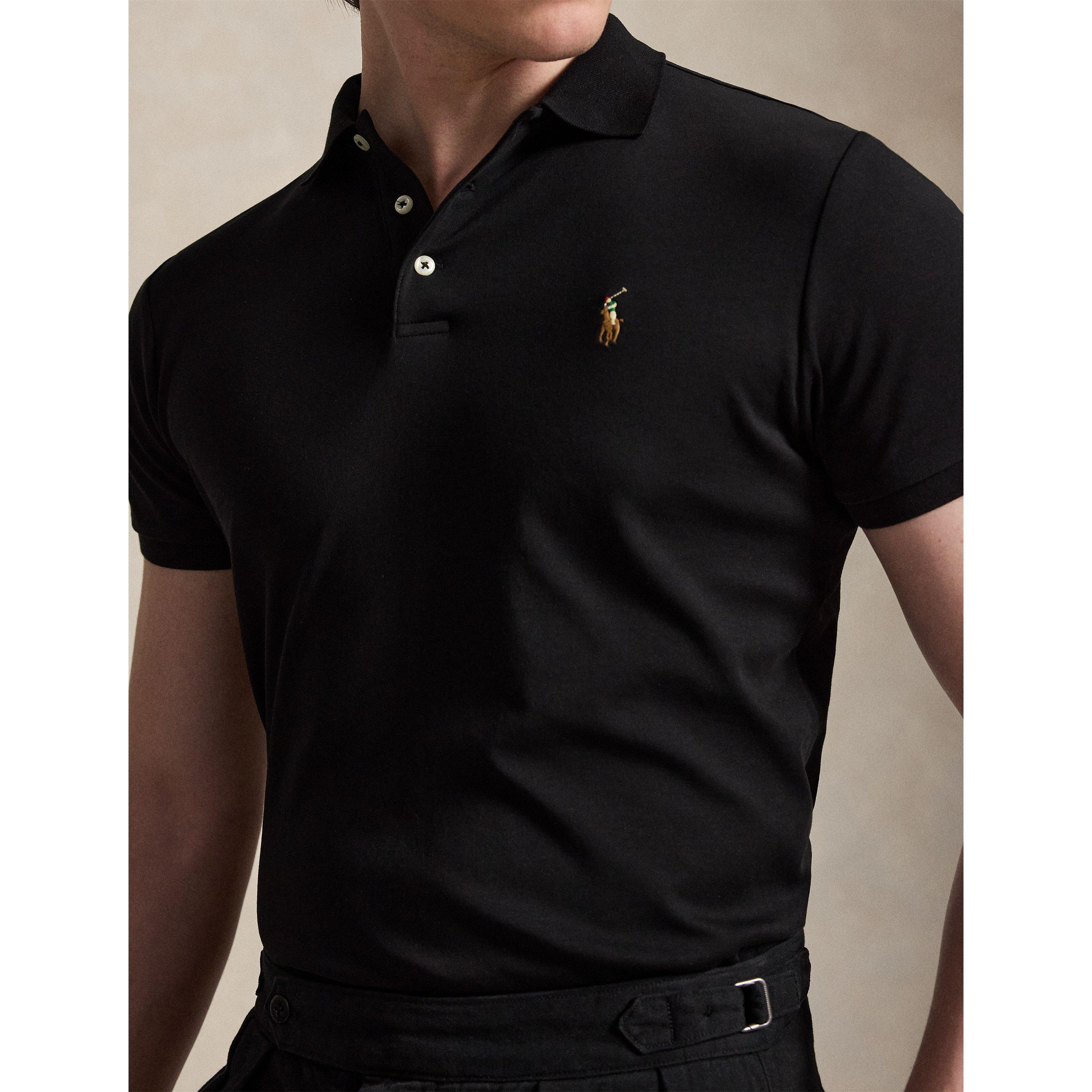 Polo Black - Polo Ralph Lauren - Mens Slim Fit Short Sleeve Polo Shirt - 5