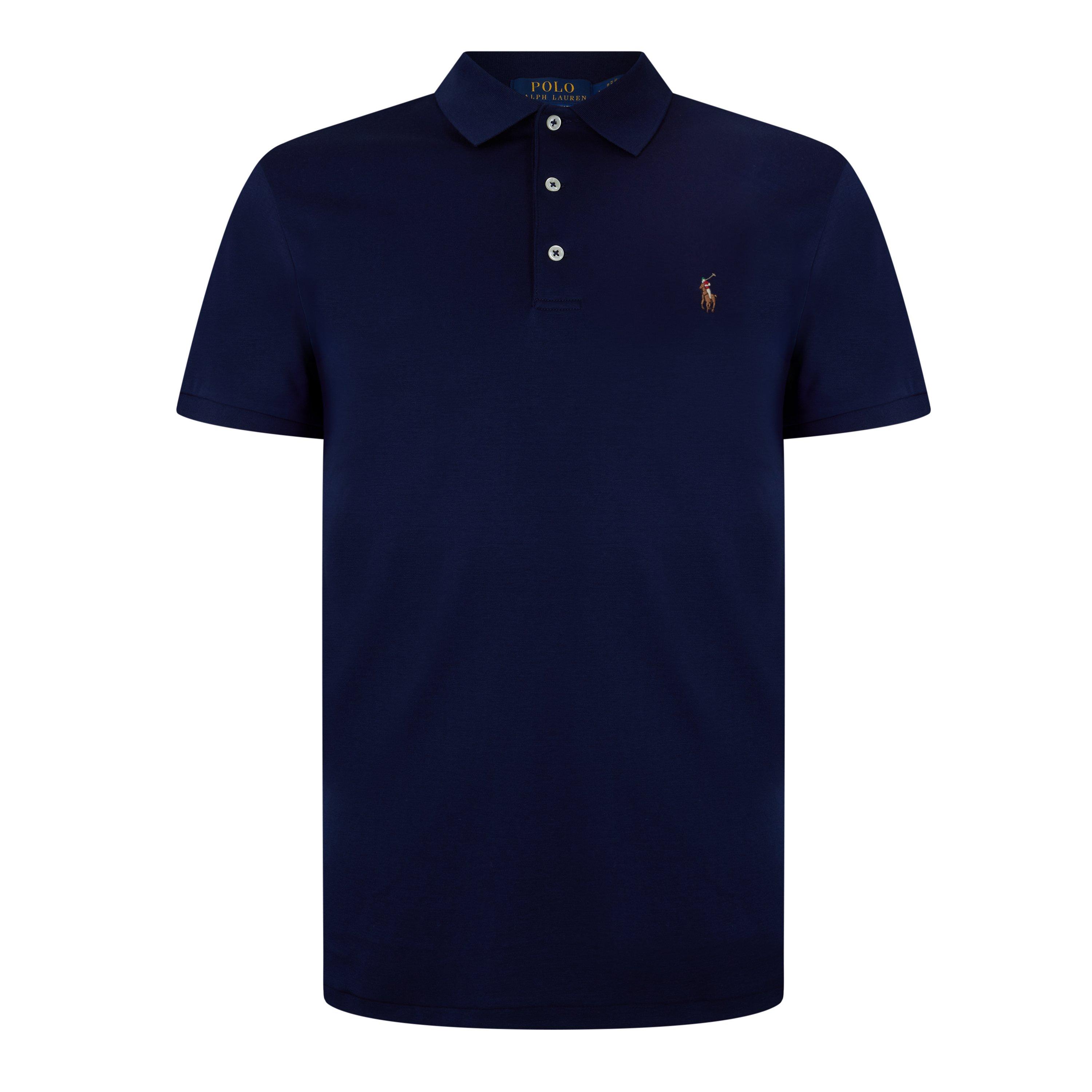 French Navy - Polo Ralph Lauren - Men's Slim Fit Short Sleeve Polo Shirt - 7