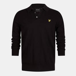 Lyle and Scott Long Sleeve Knit Polo