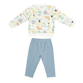 Hello World Baby Boy Safari Sweatshirt and Trouser