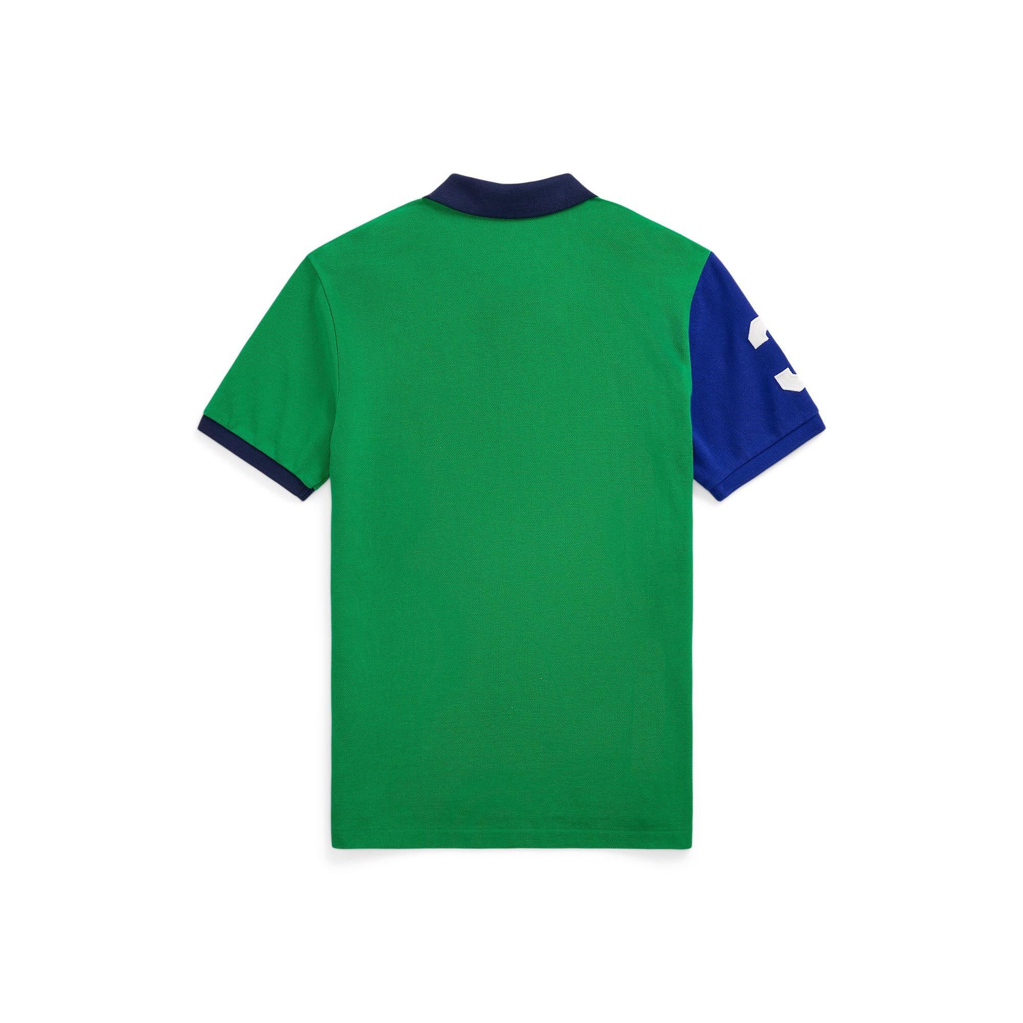 Stafford Grn - Polo Ralph Lauren - Big Pony Cotton Mesh Polo Shirt Juniors - 4