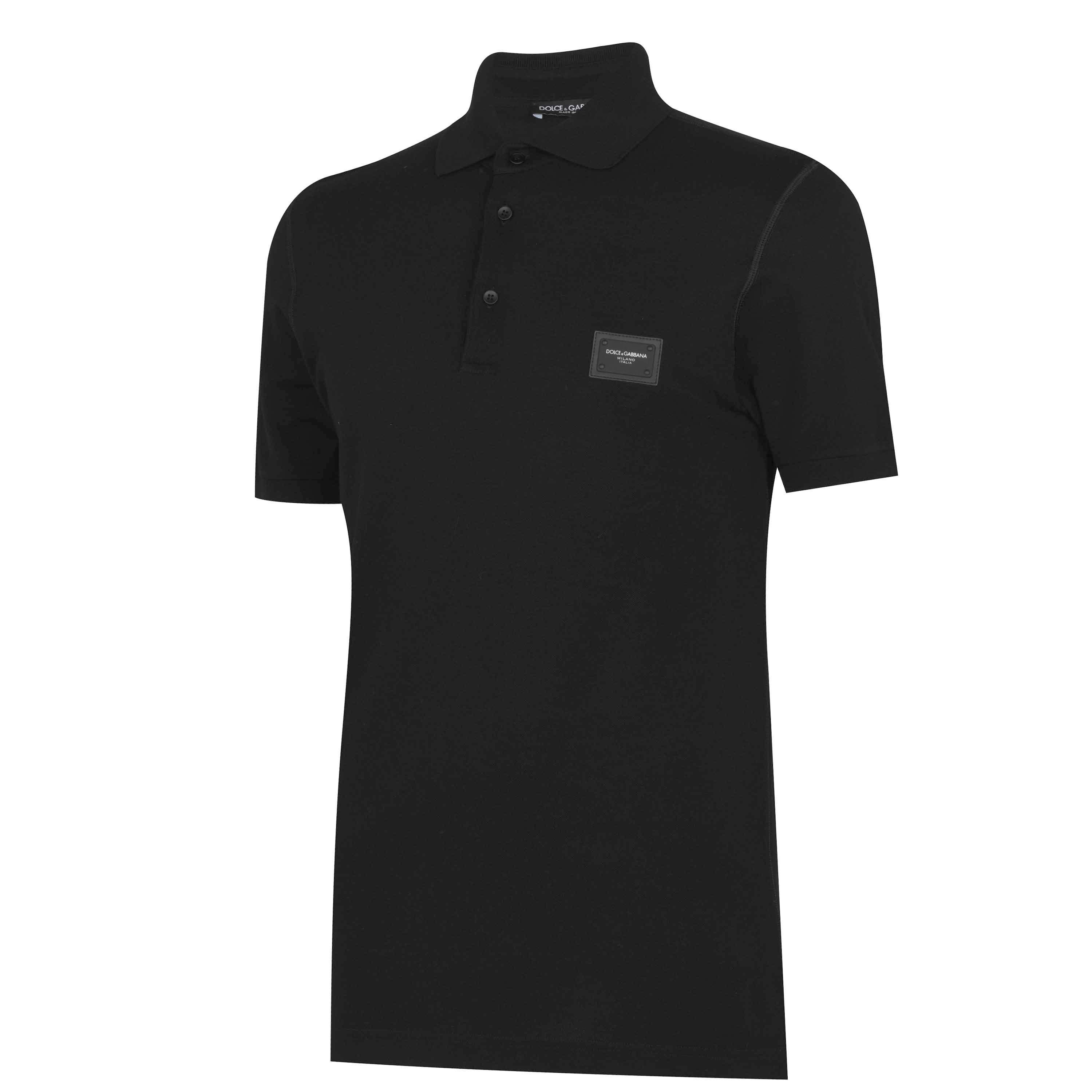Nero N0000 - Dolce and Gabbana - Rubber Plate Polo Shirt - 8