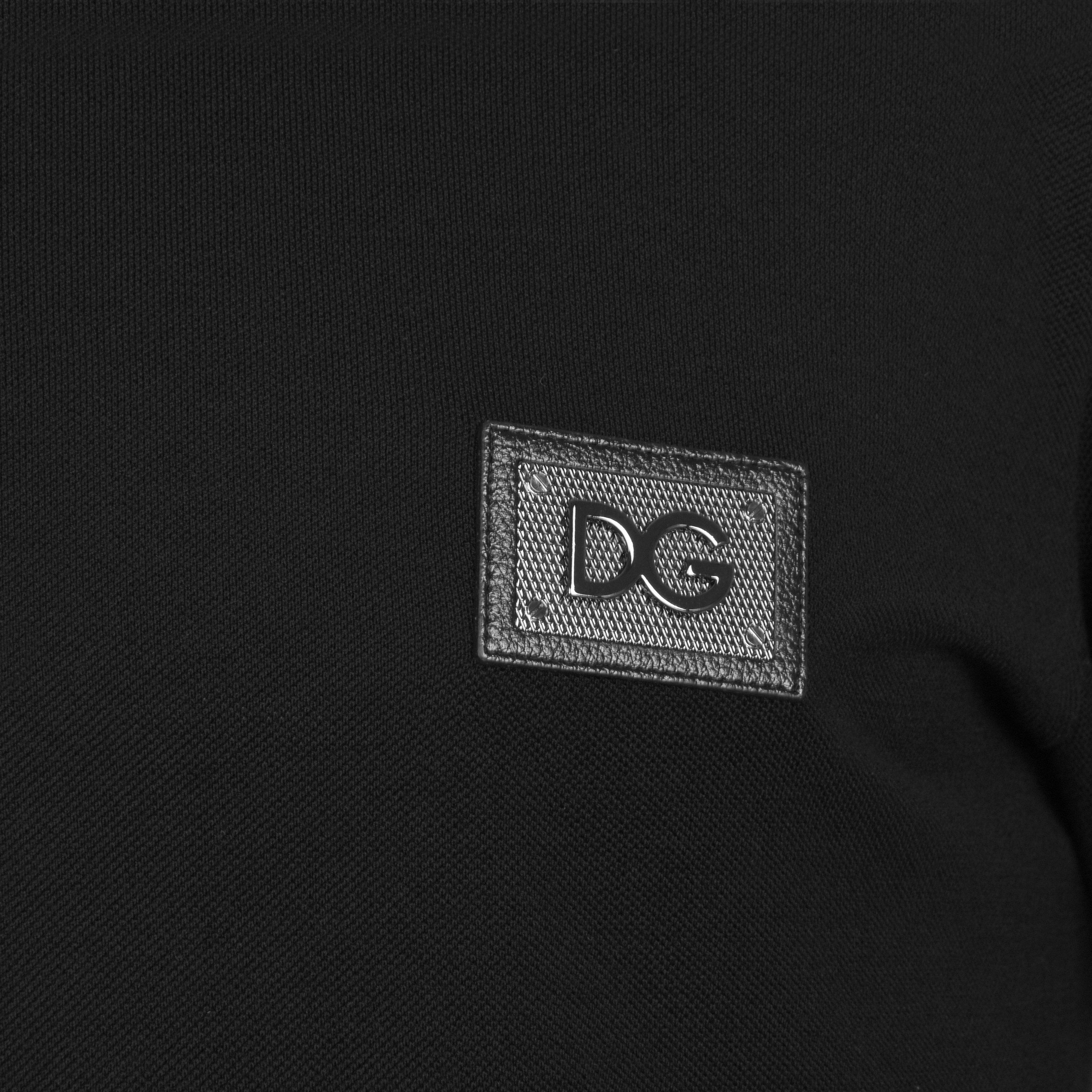 Nero N0000 - Dolce and Gabbana - Rubber Plate Polo Shirt - 6