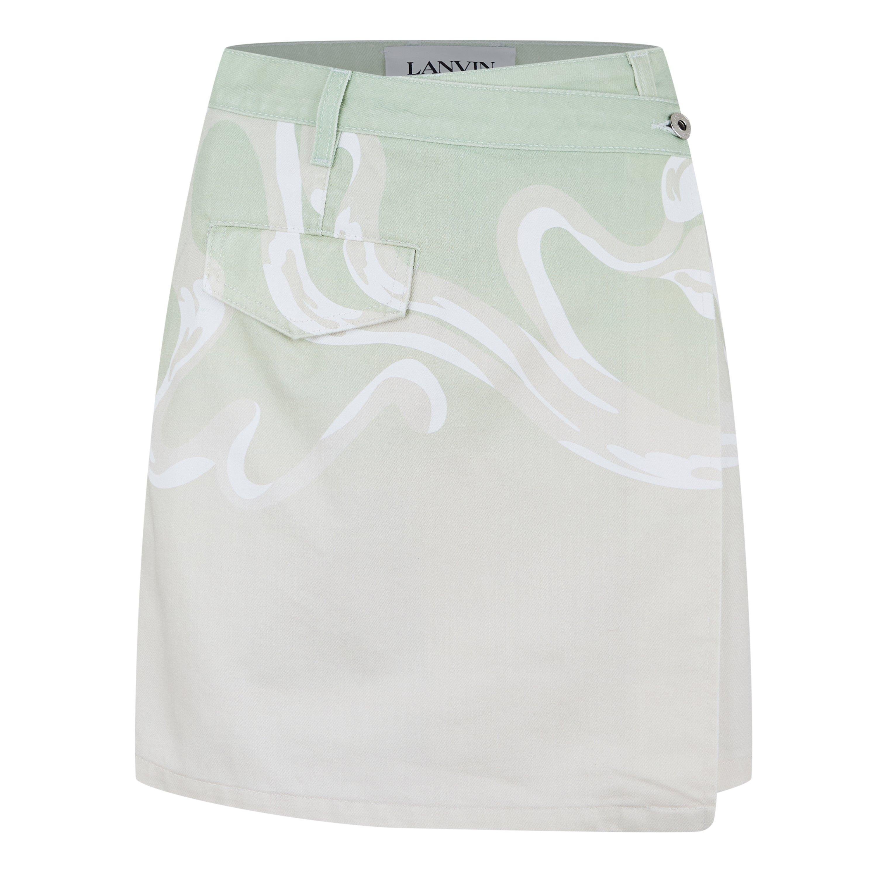 Almond Vanilla - Lanvin - Women's Wrap Mini Skirt - 5