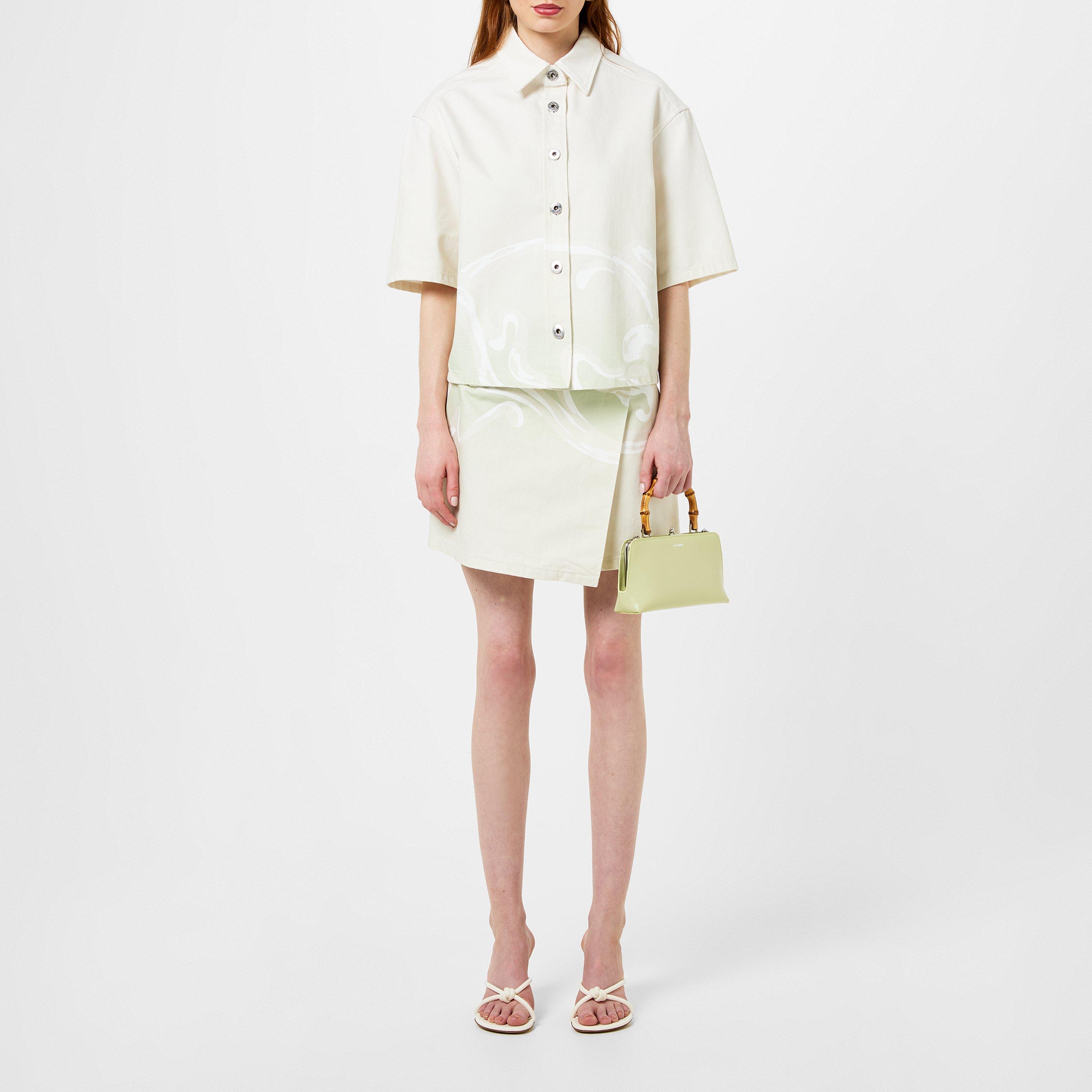 Almond Vanilla - Lanvin - Women's Wrap Mini Skirt - 4