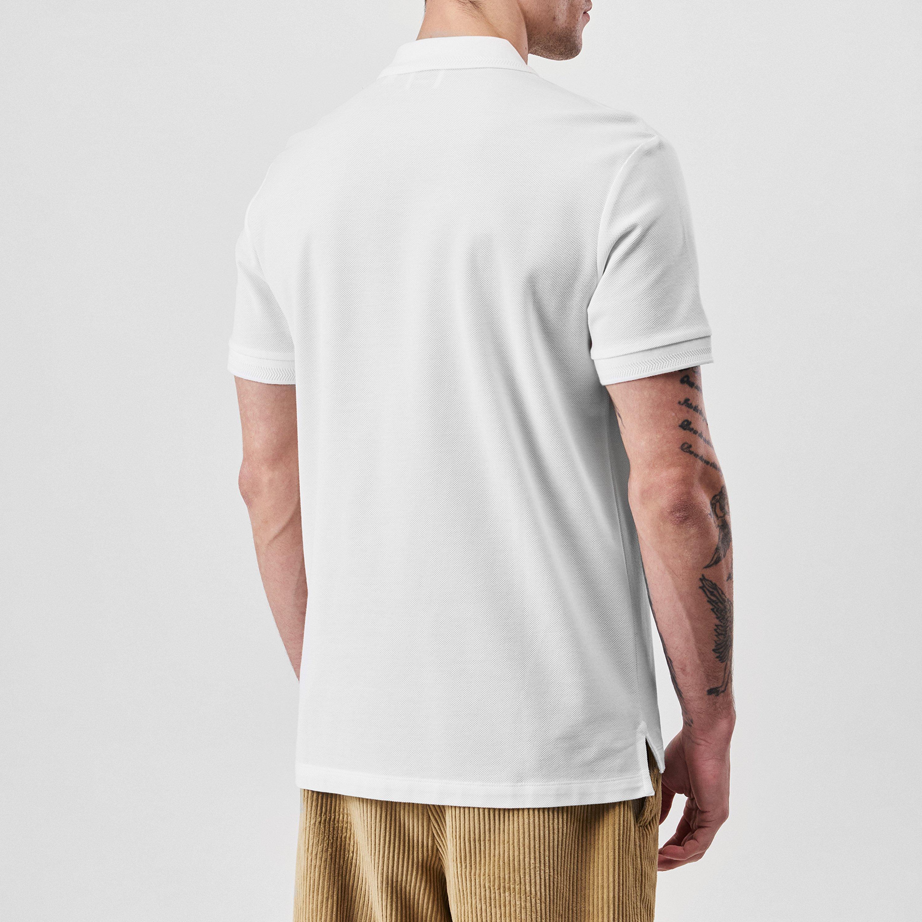 White A1464 - Burberry - Eddie Polo Shirt - 4