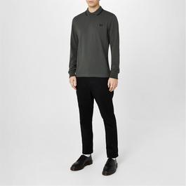 Fred Perry Long Sleeve Twin Tipped Polo Shirt