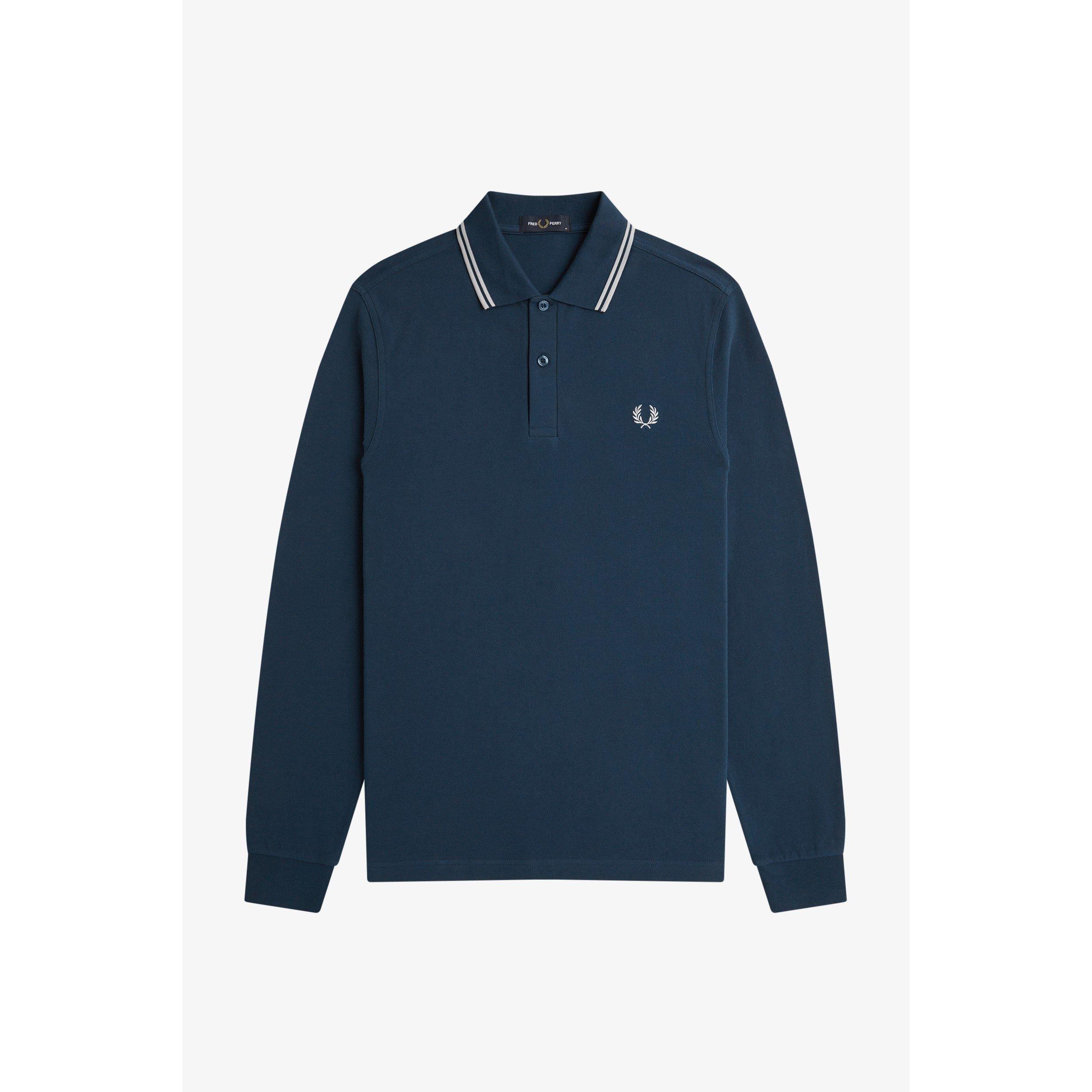 Fred Perry Men's Modbl/Slate 46D Sleeve Twin Tipped Polo Shirt - 2XL - Image 3