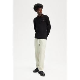 Fred Perry Long Sleeve Twin Tipped Polo Shirt