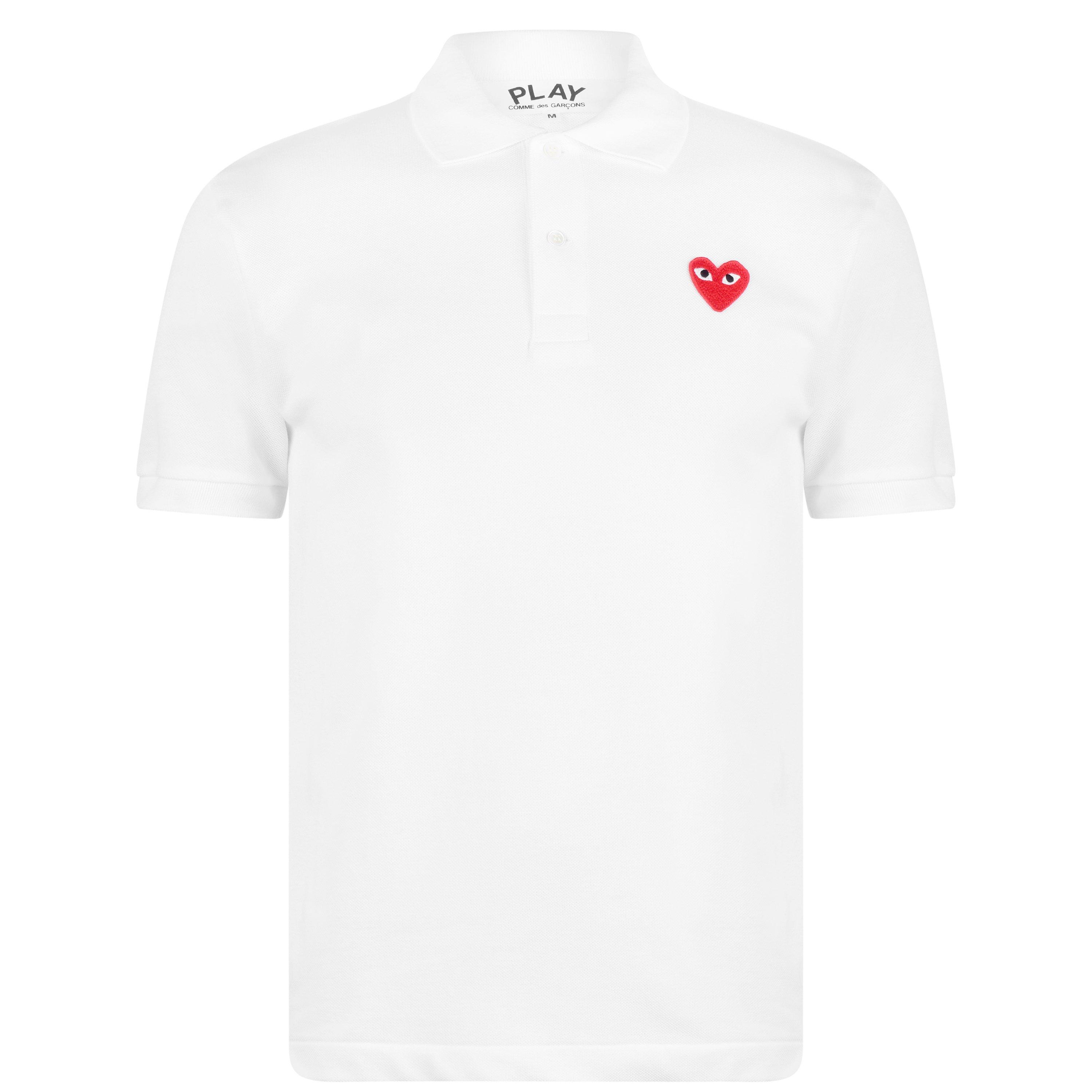 【PLAY COMME des GARCONS】Logo polo shirt Comme Des Garçons Play heart-patch Polo Shirt | Black | FARFETCH