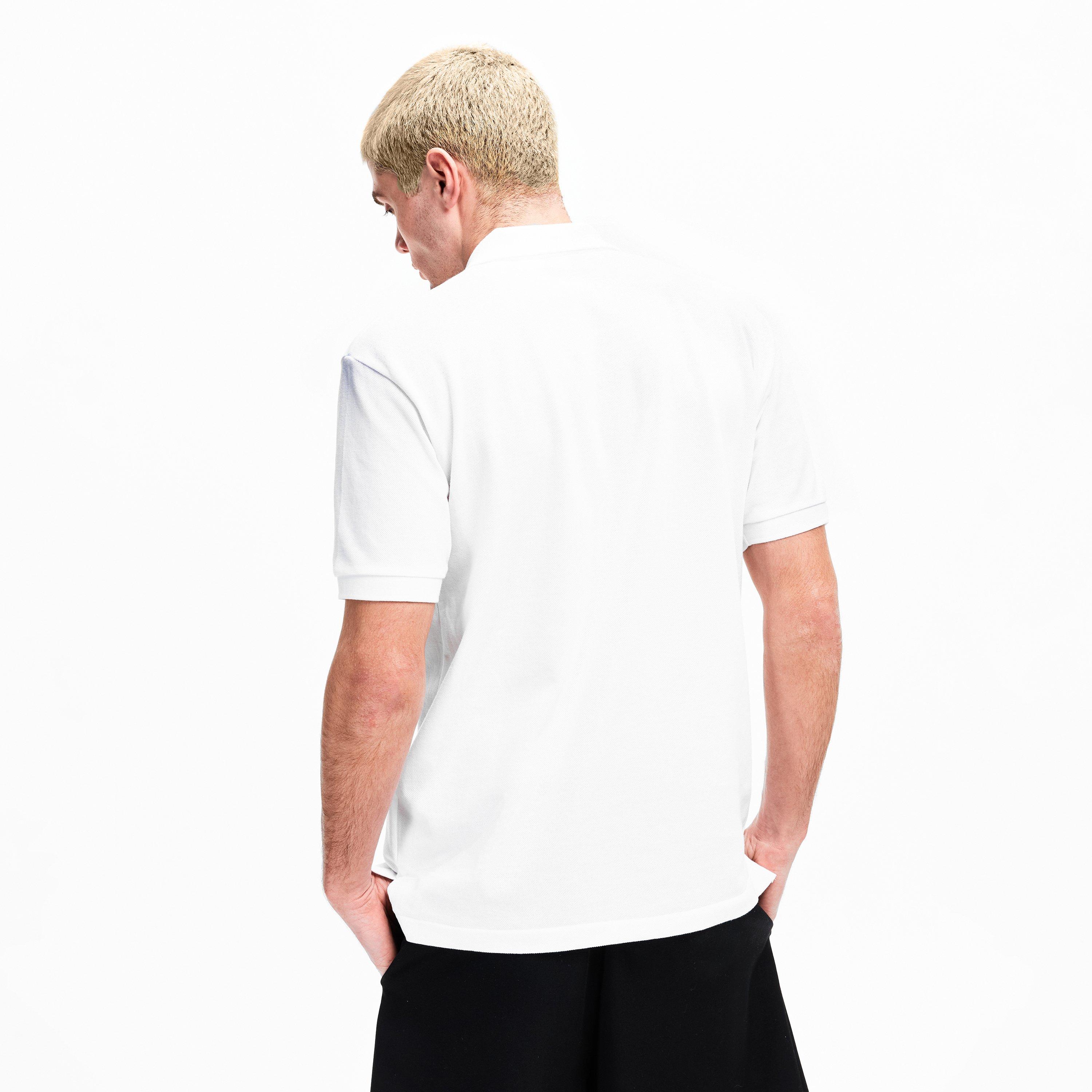 White/Black - Comme des Garcons PLAY - Embroidered Logo Polo Shirt - 4