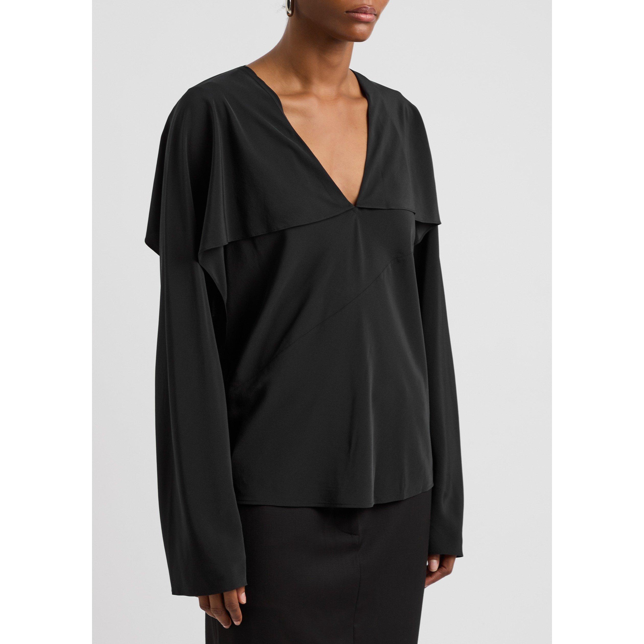 BLACK - Helmut Lang - SH SCARF BLOUSE 2.SILK - 2