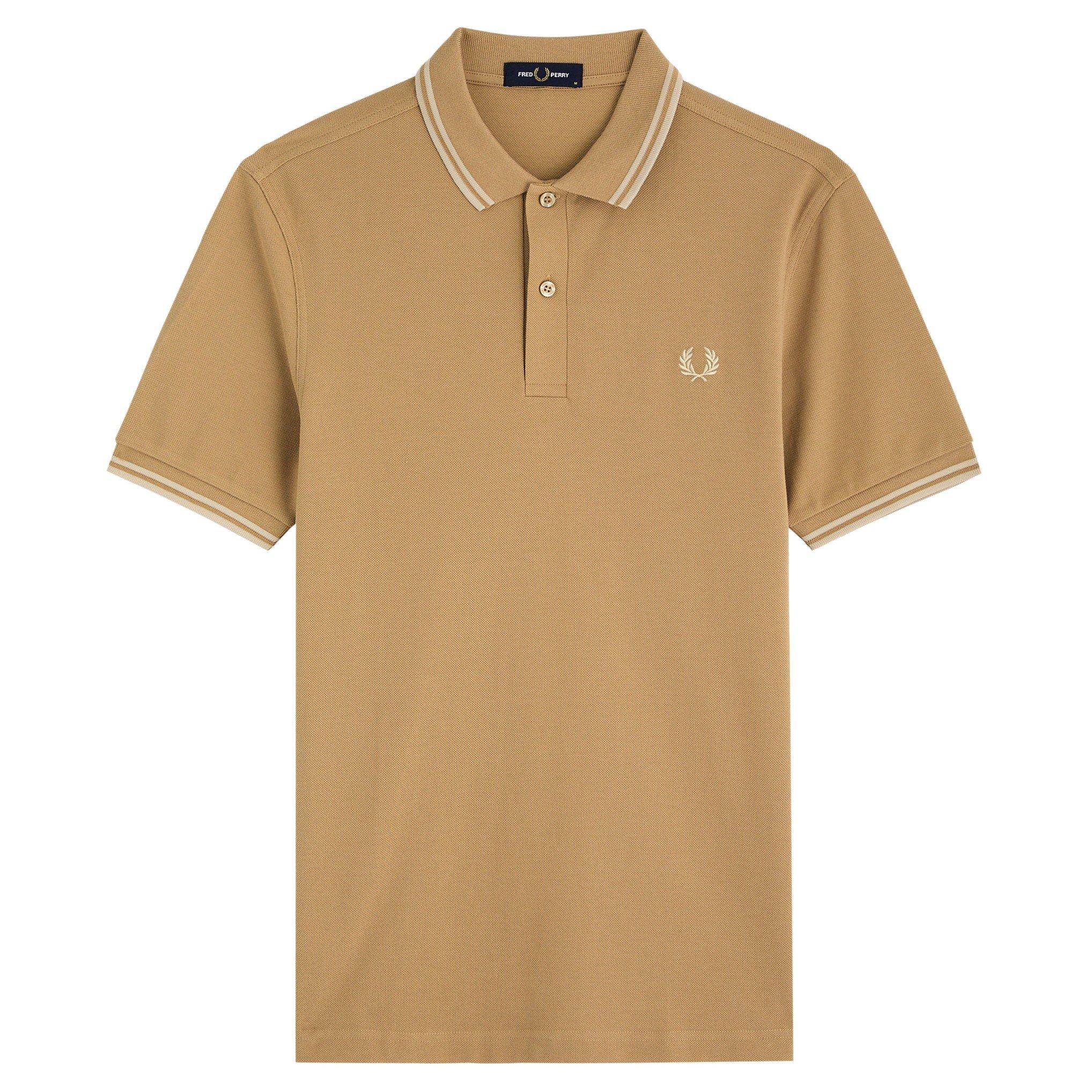 BEIGE - Fred Perry - FP POLO SS TIPPED