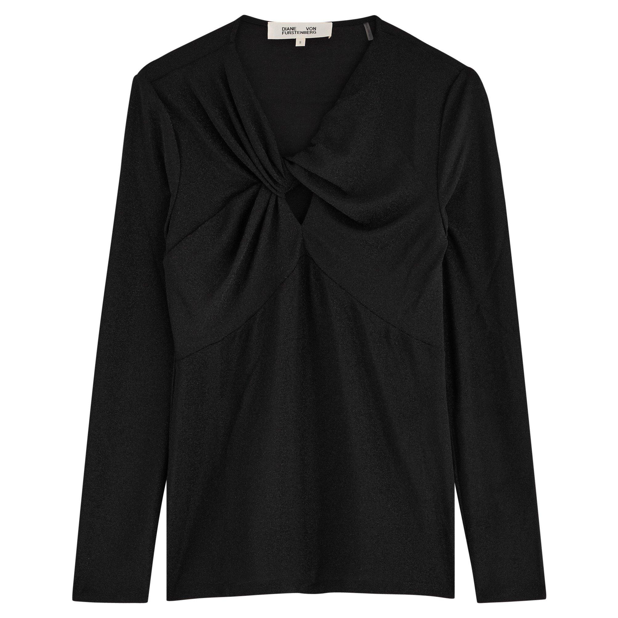 BLACK - Diane Von Furstenberg - DVF URSULA TOP