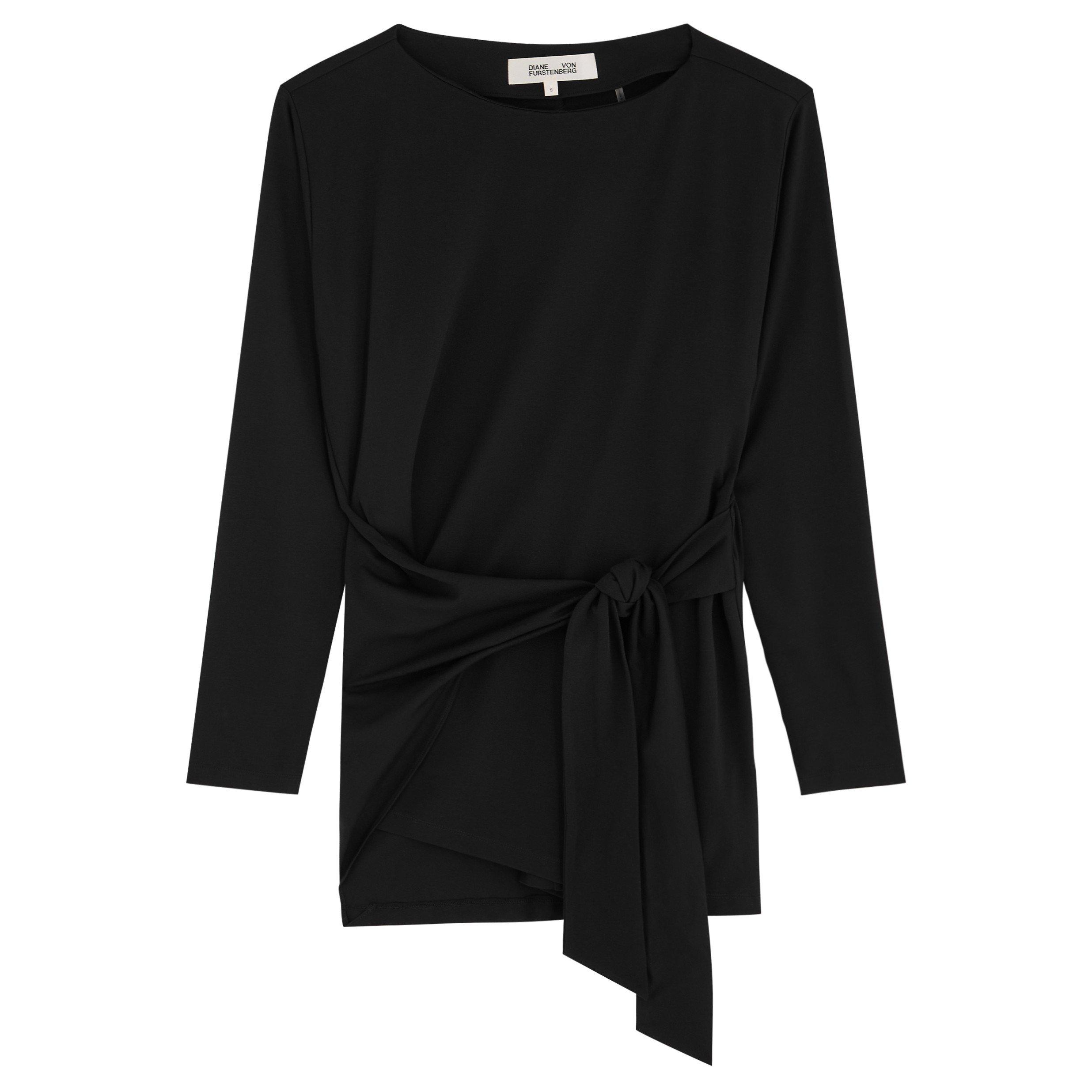 BLACK - Diane Von Furstenberg - DVF ROSALIND TOP