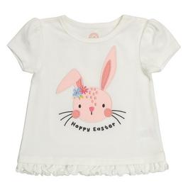 Hello World Studio Baby Girl Bunny T shirt