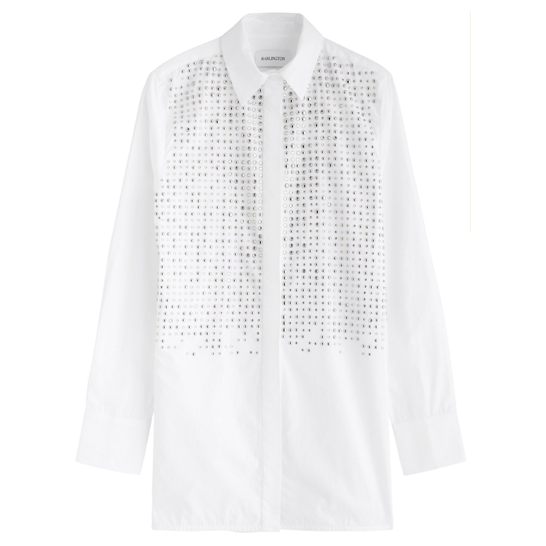 WHITE - 16Arlington - SH MARLEY SHIRT W/CRYS