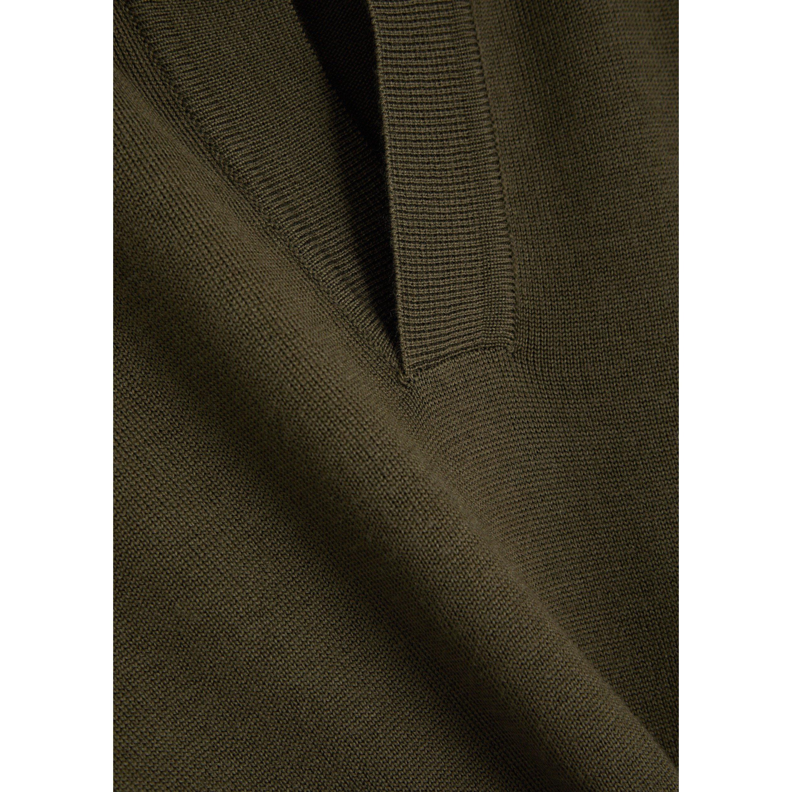 OLIVE - Aurelien - AUR CASHWOOL BUTTONLESS LS POL - 4
