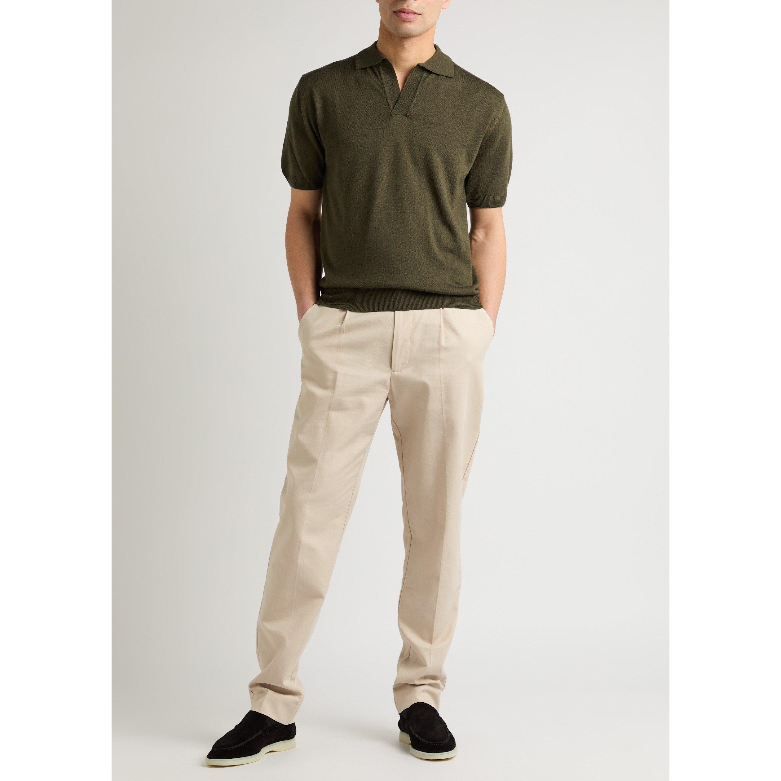 OLIVE - Aurelien - AUR CASHWOOL BUTTONLESS LS POL - 5