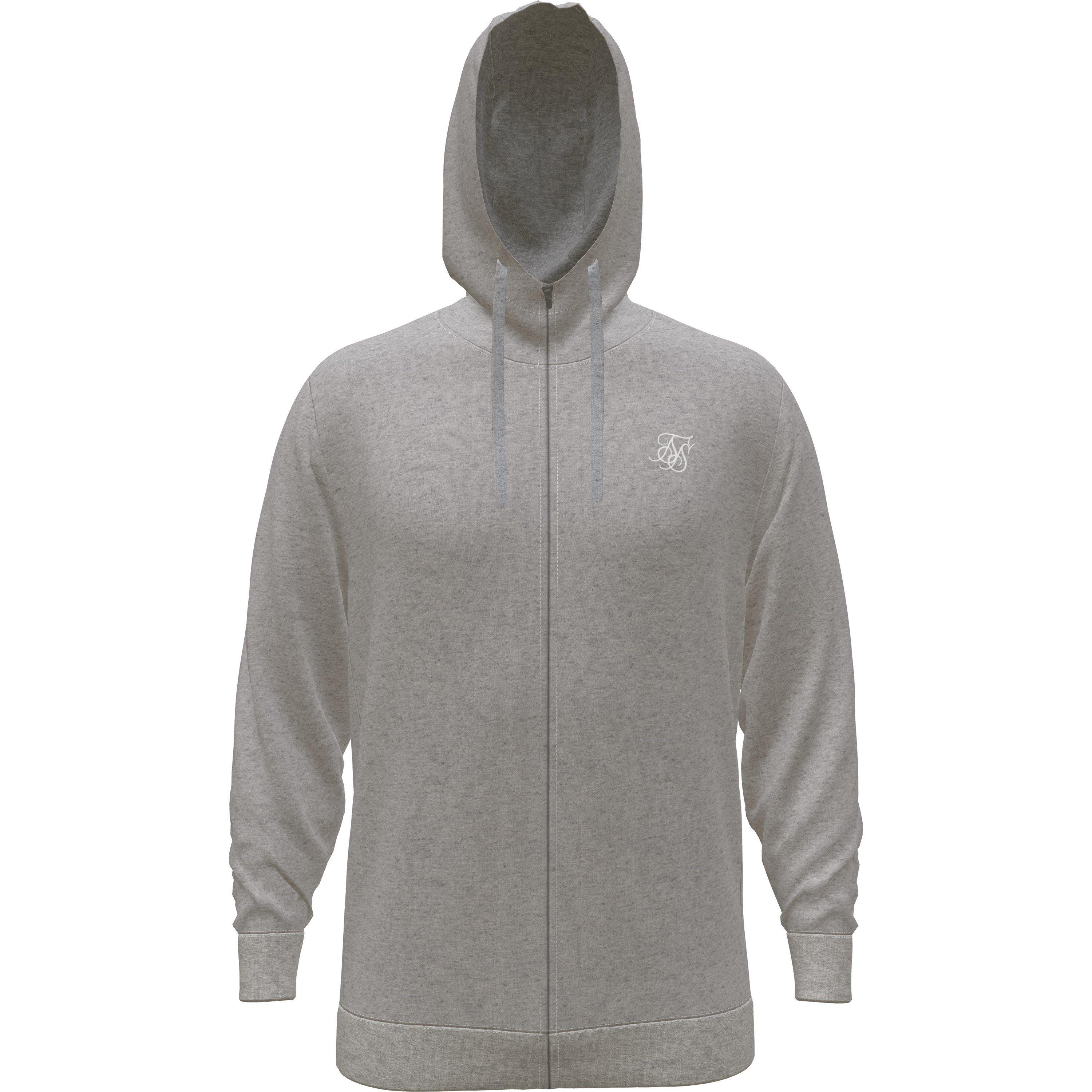 Grigio Marl - SikSilk - Men's Zip Hoodie - 1