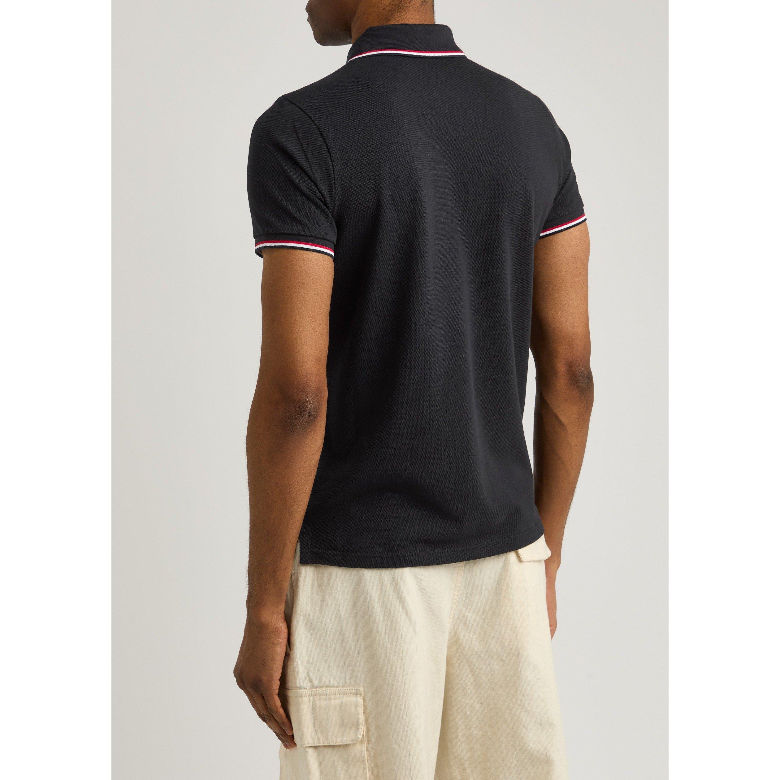 NAVY - Moncler - Men's Cotton Short-Sleeve Polo - 3