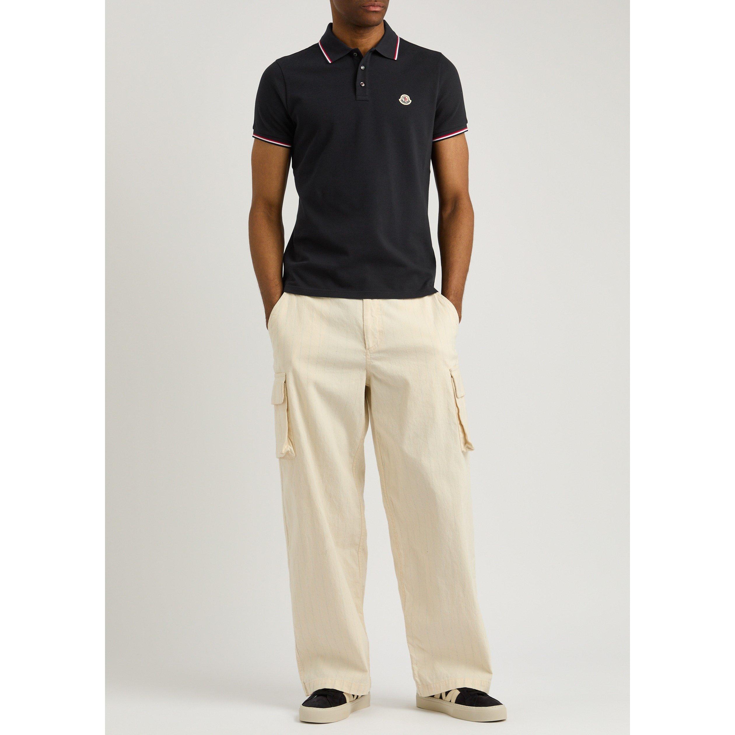 NAVY - Moncler - Men's Cotton Short-Sleeve Polo - 5