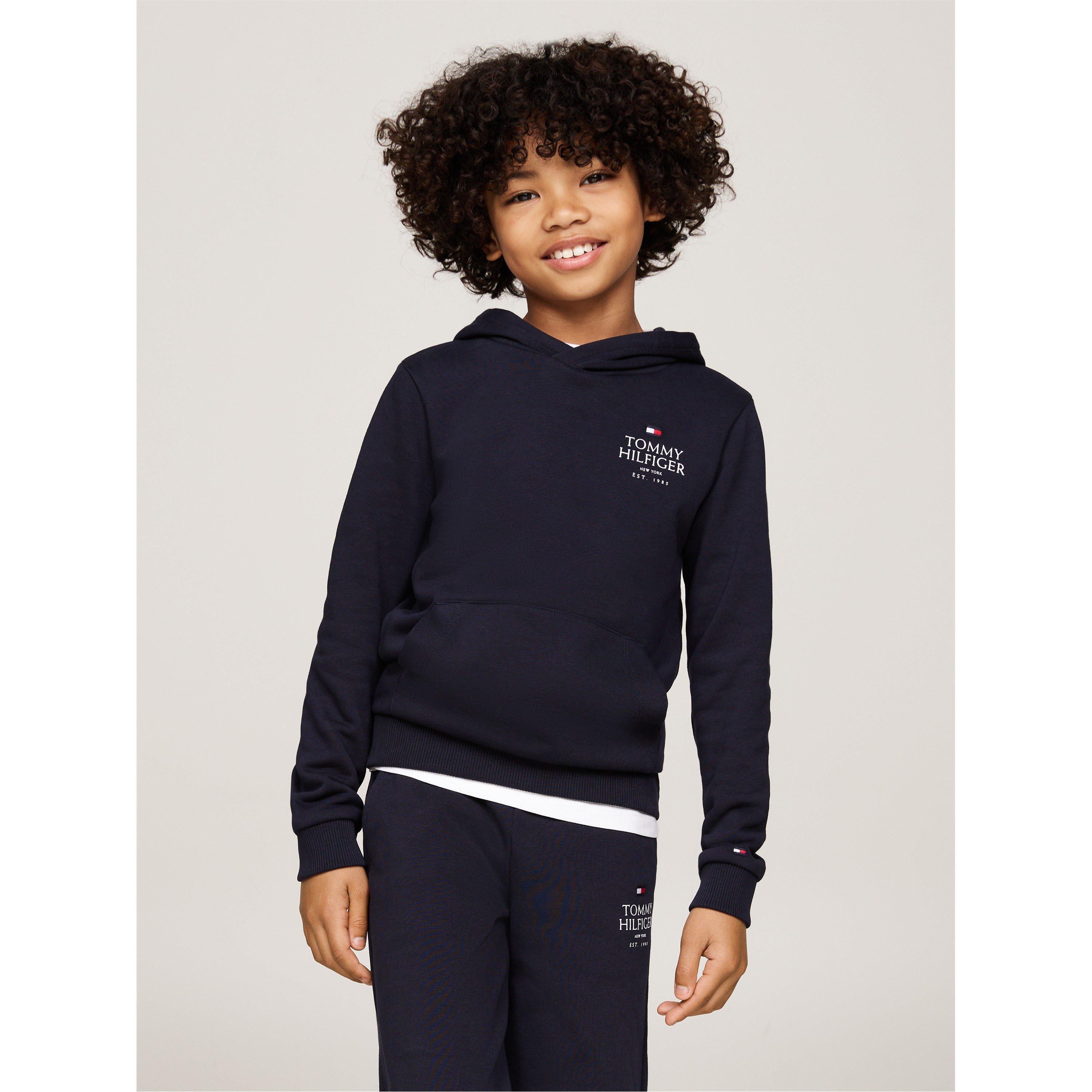 Tommy Hilfiger Boys Pullover Hoodie Junior - Desert Sky Dw5 - 16Y