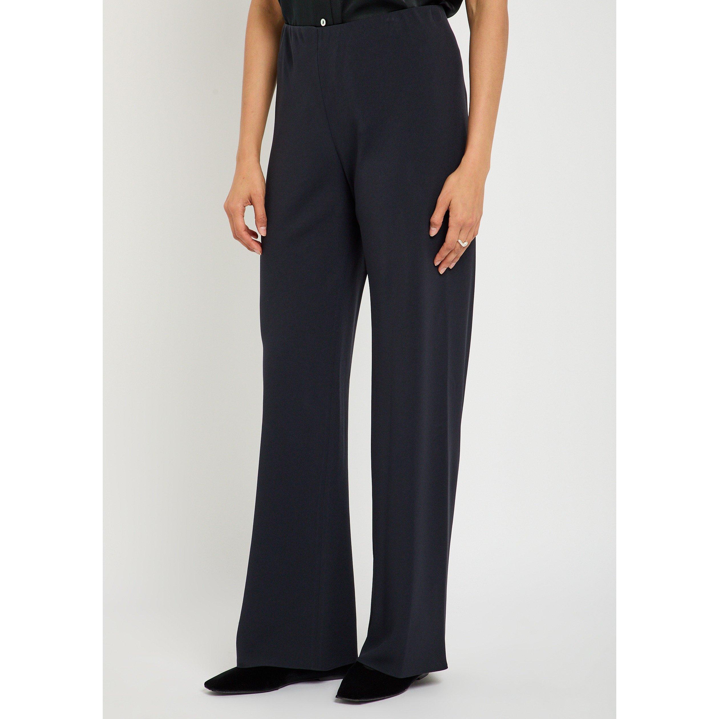 NAVY - Vince - Women's Crepe Bias High-Waisted Straight Leg Trousers - 2