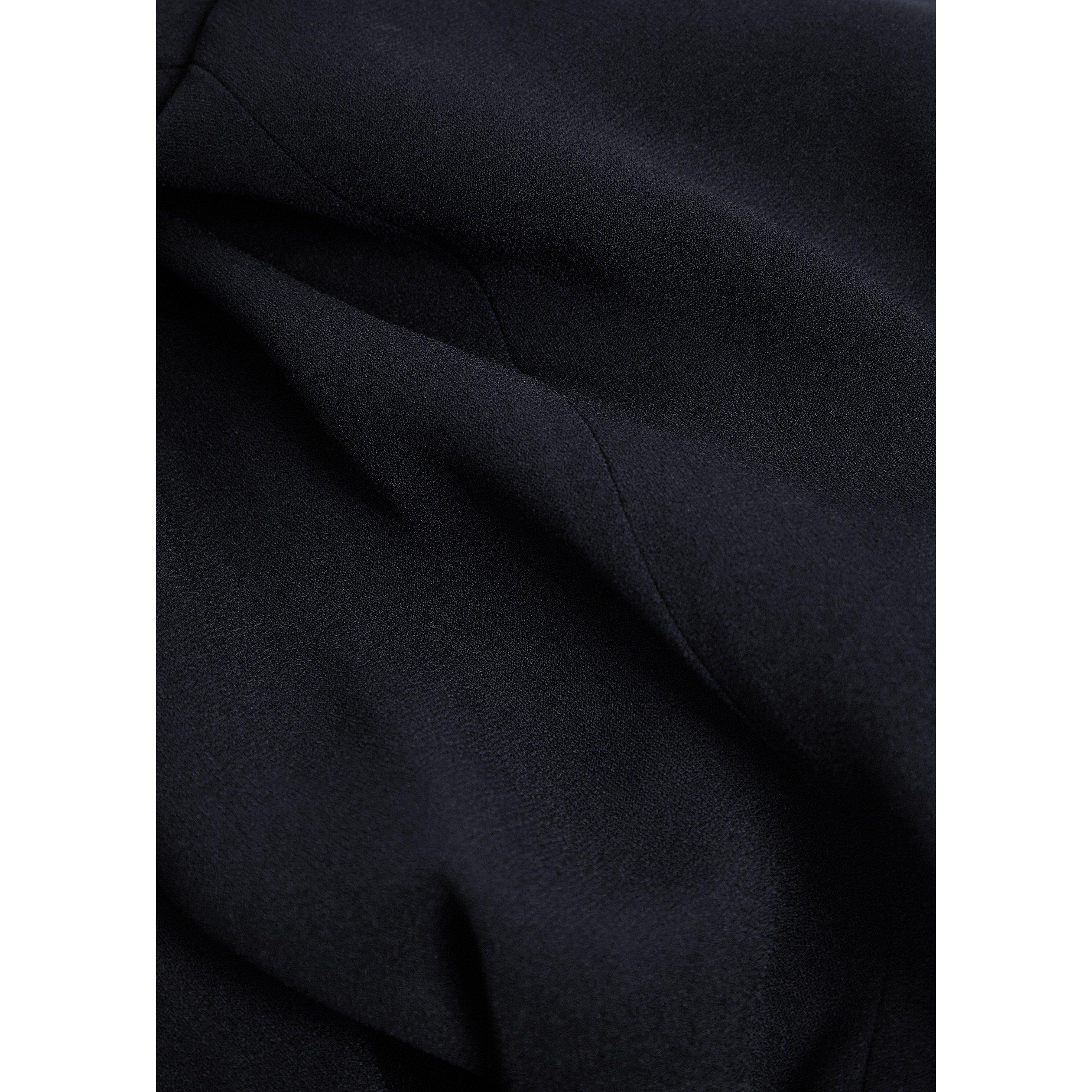 NAVY - Vince - Women's Crepe Bias High-Waisted Straight Leg Trousers - 4