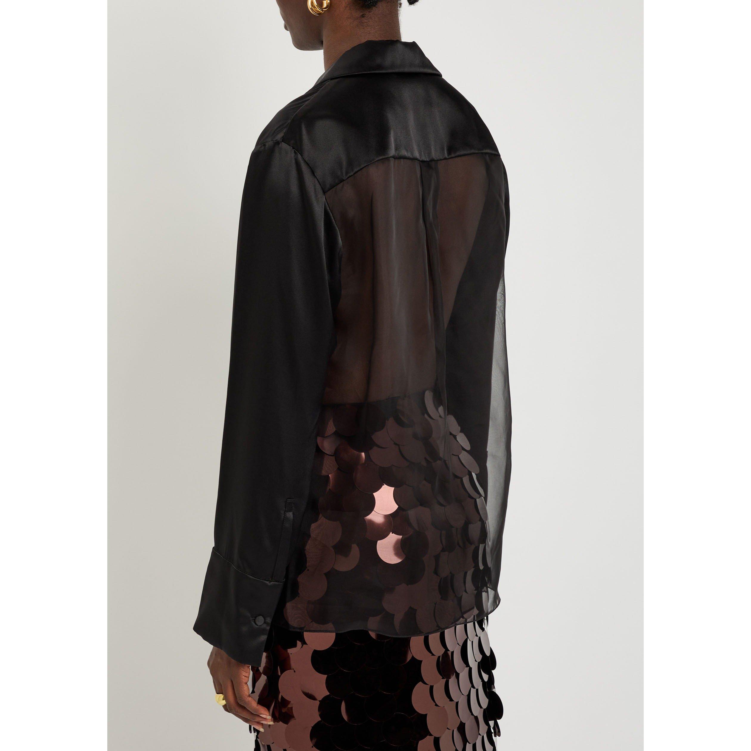 BLACK - Roksanda Ilincic - Women's Delan Silk Blouse - 3