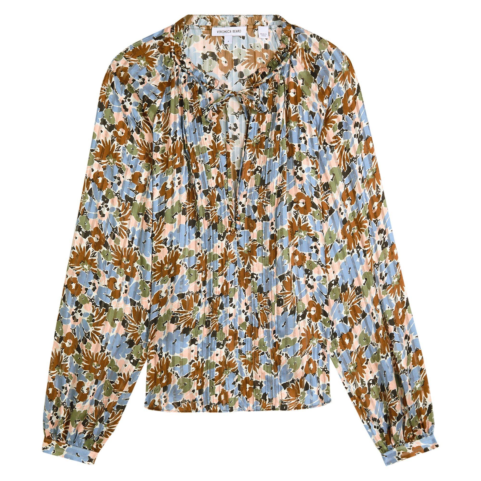 MULTICOLOURED 1 - Veronica Beard - BL LS LINDS BLOUSE