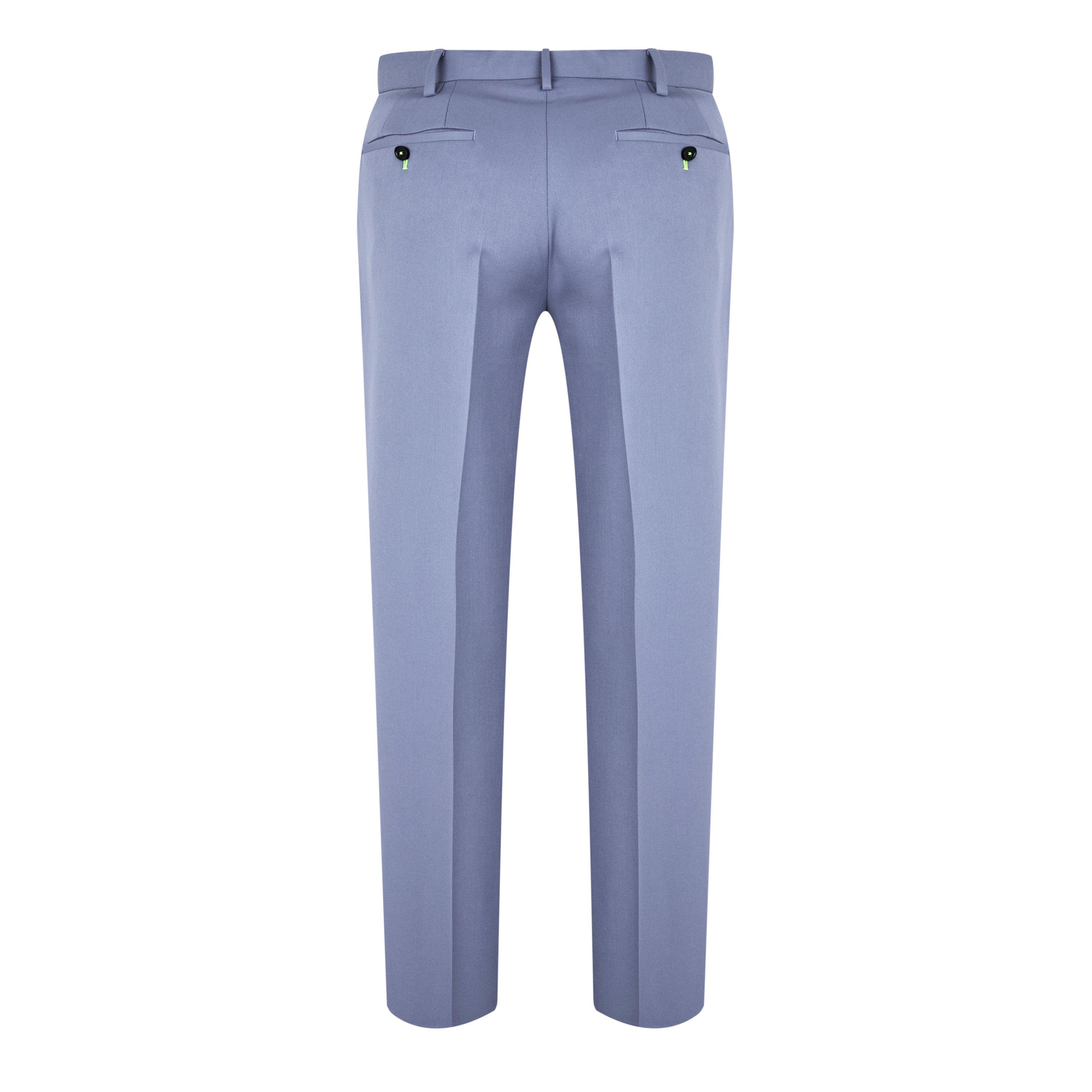 Cornflour Blue - Twisted Tailor - Buscott Slim Fit Suit Trouser - 2
