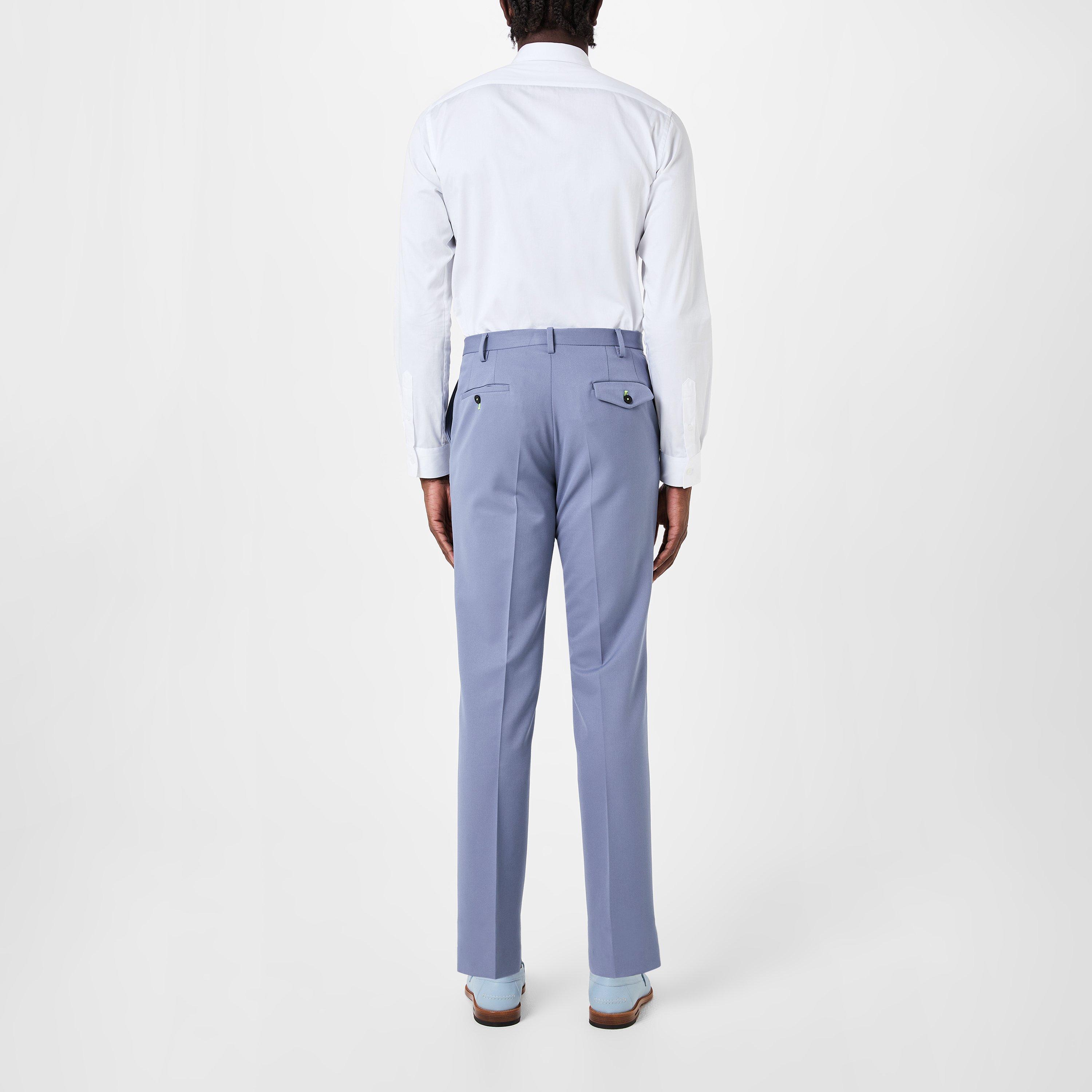 Cornflour Blue - Twisted Tailor - Buscott Slim Fit Suit Trouser - 7